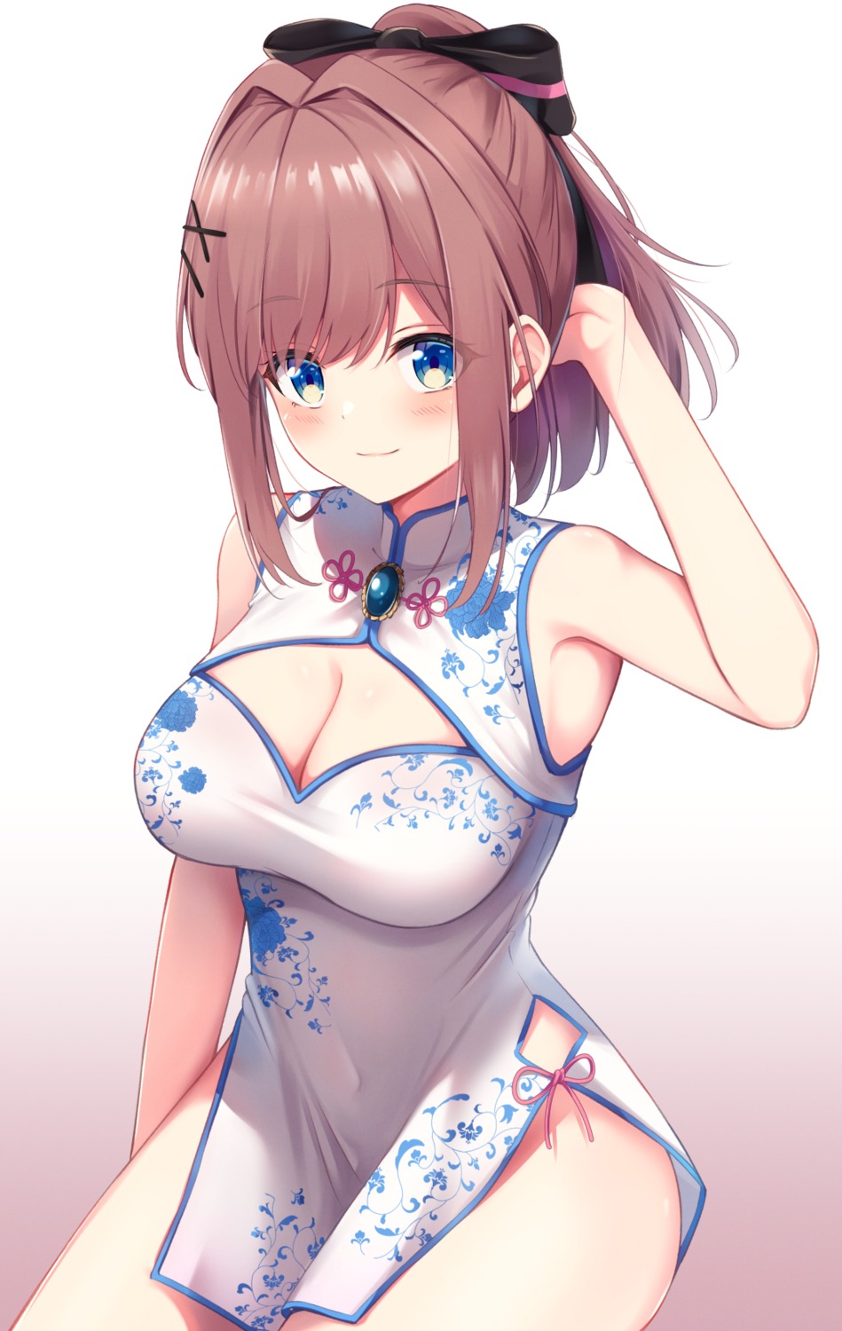 chinadress, cleavage, miso_(misomiso_154), nijisanji, suzuhara_ruru