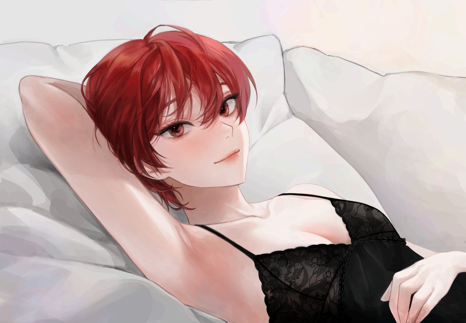 cleavage, han_soo-min_(hanny), hanny_(uirusu_chan), lingerie