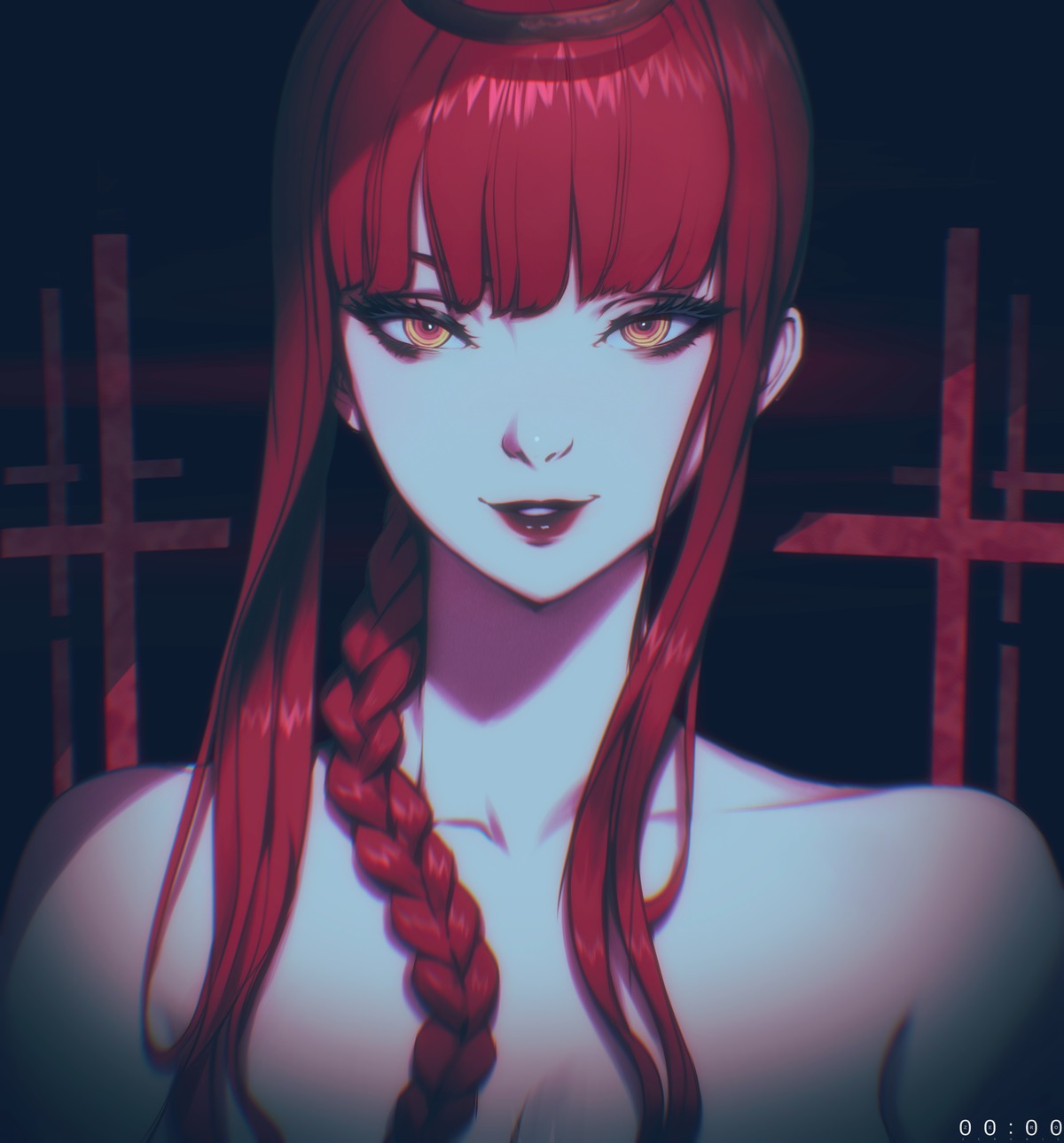 chainsaw_man, makima_(chainsaw_man), topless, zeronis