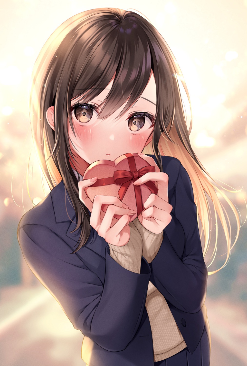 seifuku, shiraishi_haruhi, sweater, valentine, yugirl