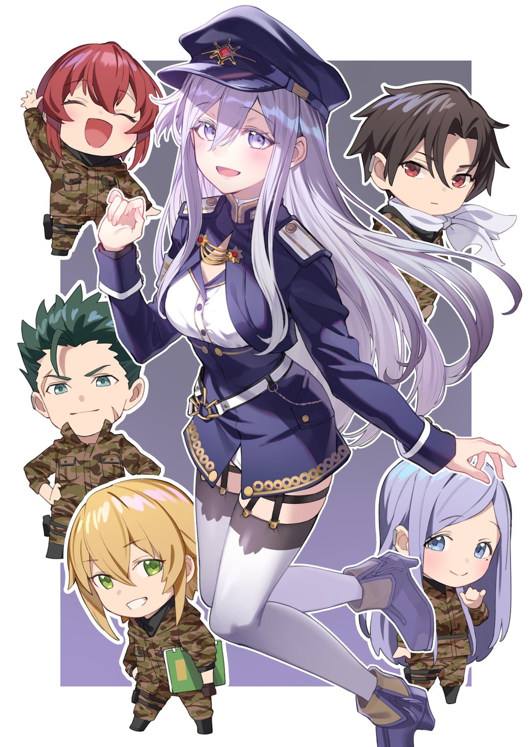 86_-eighty_six-, anju_emma, chibi, garter, heels, kurena_kukumila, nyum, raiden_shuga