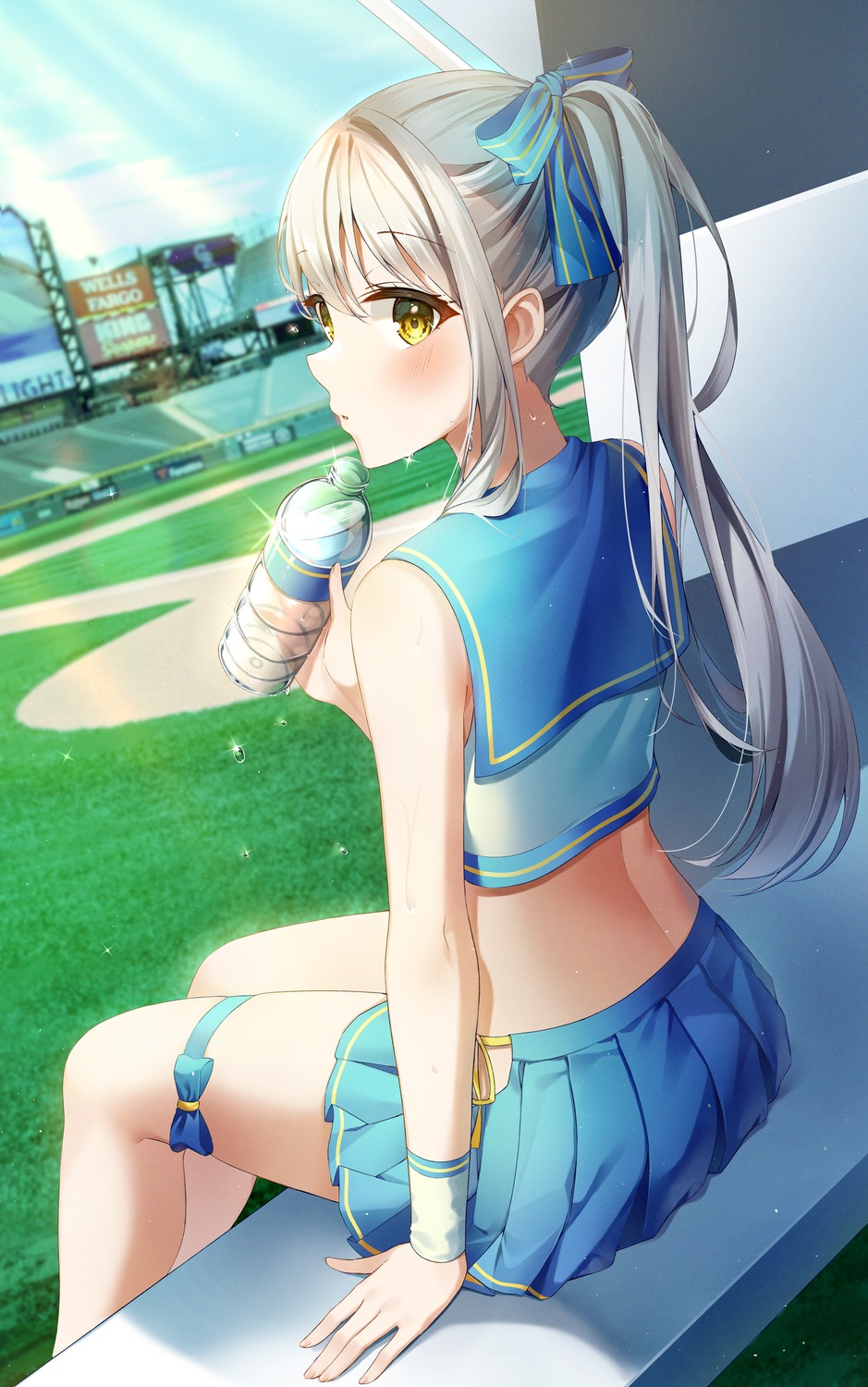 bingyam, cheerleader, garter