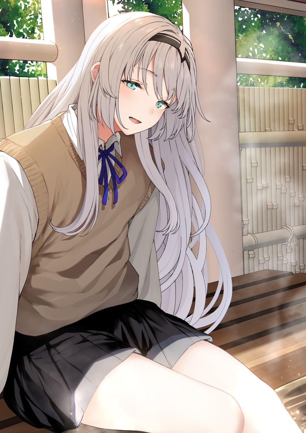an-94_(girls_frontline), girls_frontline, seifuku, sweater, tobimura