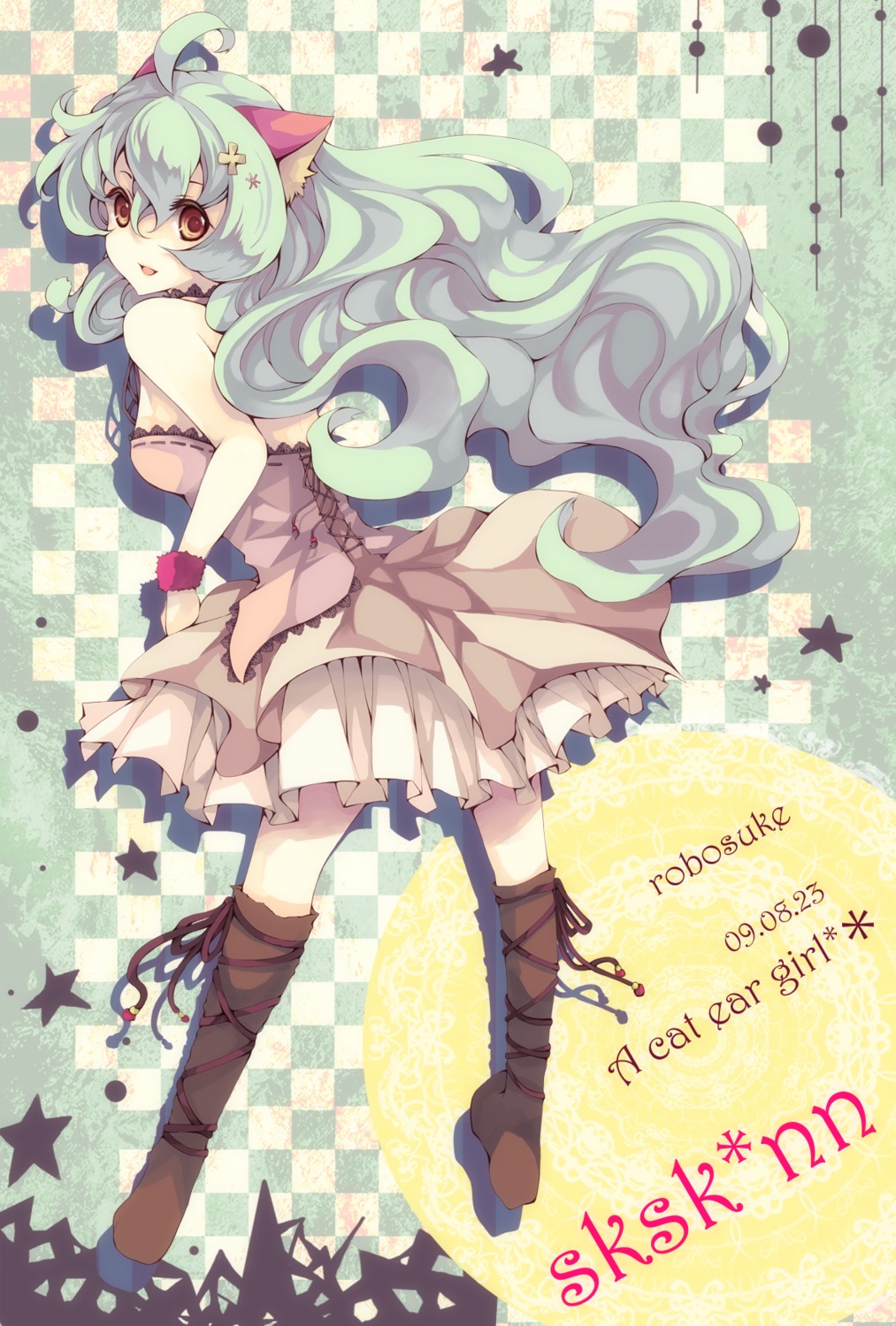 animal_ears, dress, nekomimi, robosuke