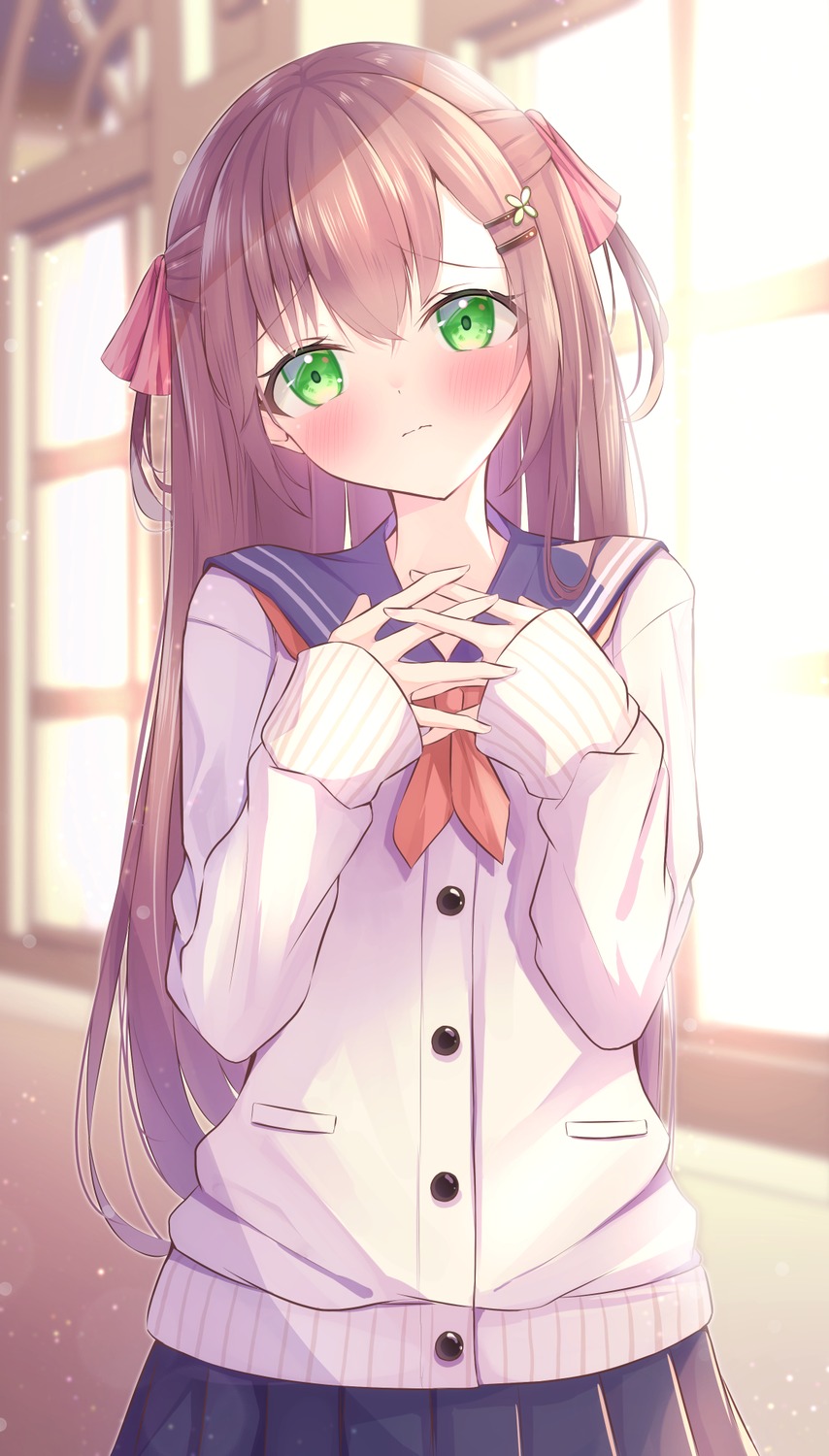 aonu_koru, seifuku, sweater