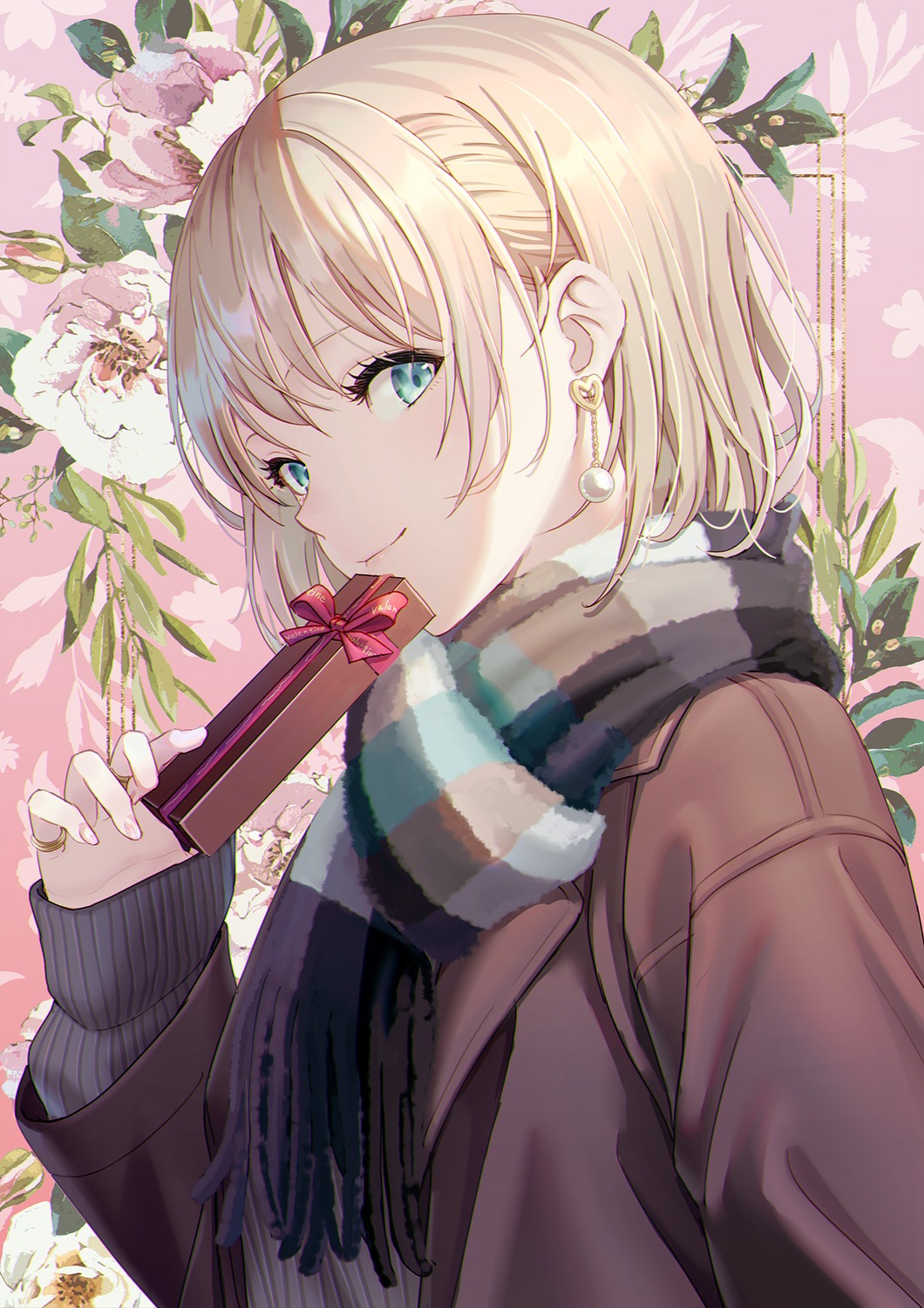 hyuuga_azuri, sweater, valentine