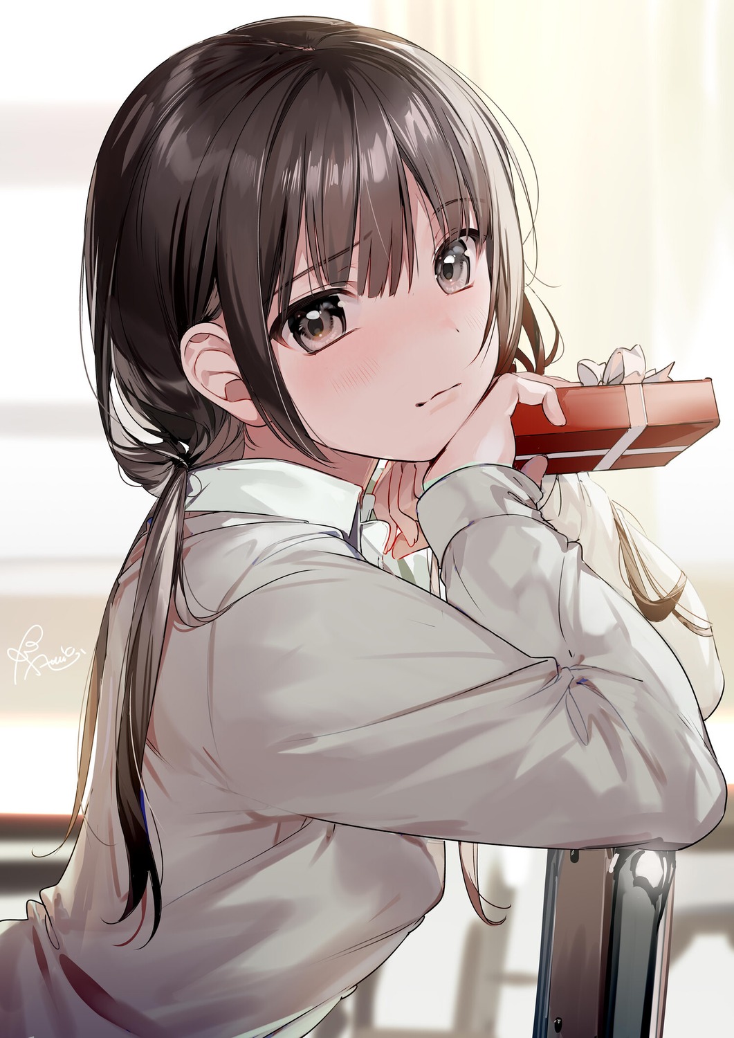 almic, seifuku, sweater, valentine