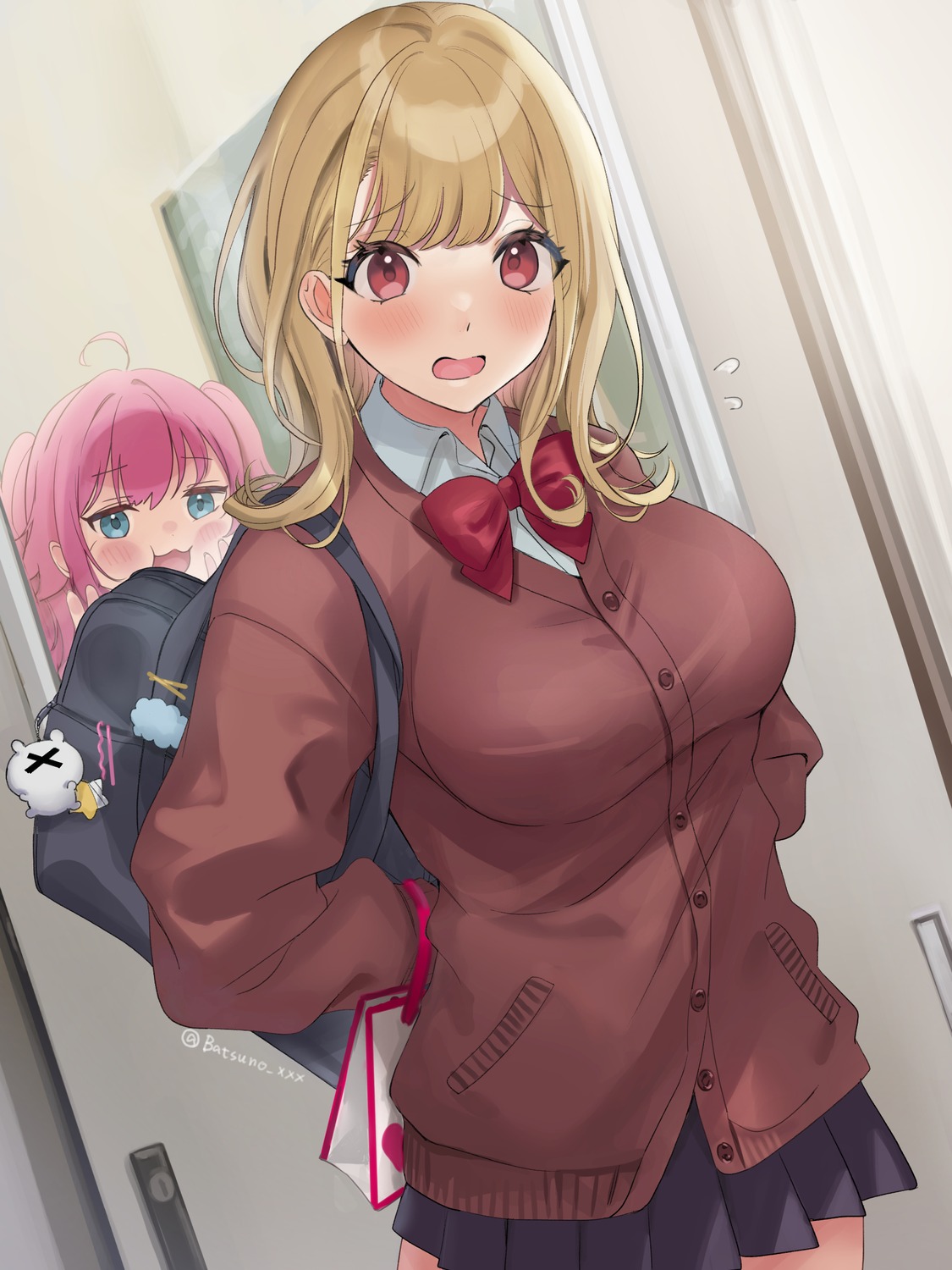hatsuno_xxx, seifuku, sweater, valentine
