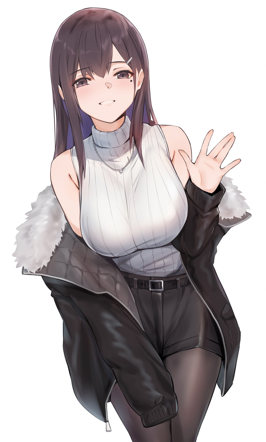 bee_doushi, pantyhose, sweater