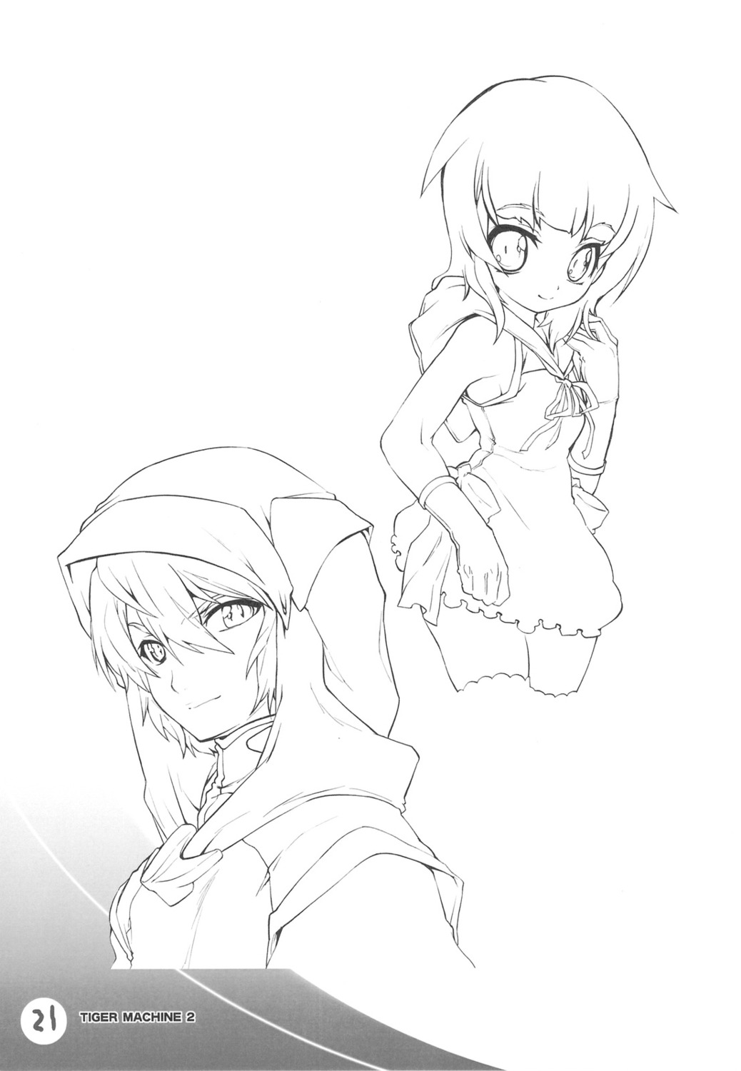 mamagult, monochrome, takao_ukyou