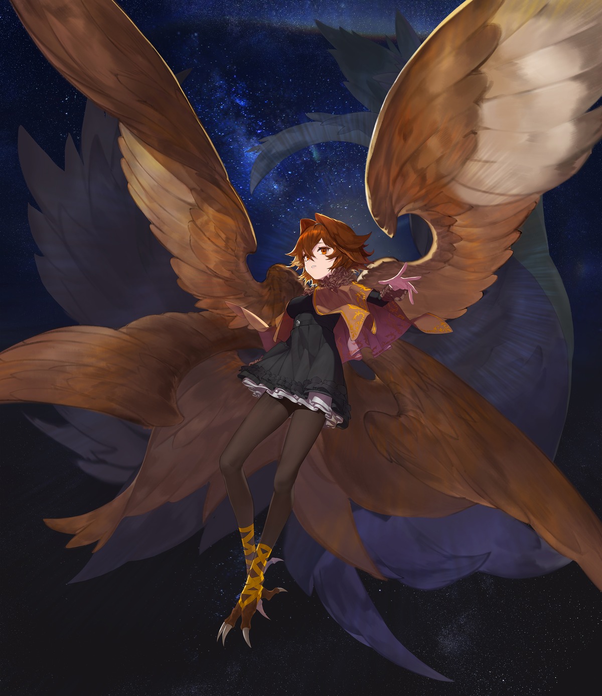 bad_kim, monster_girl, pantyhose, wings