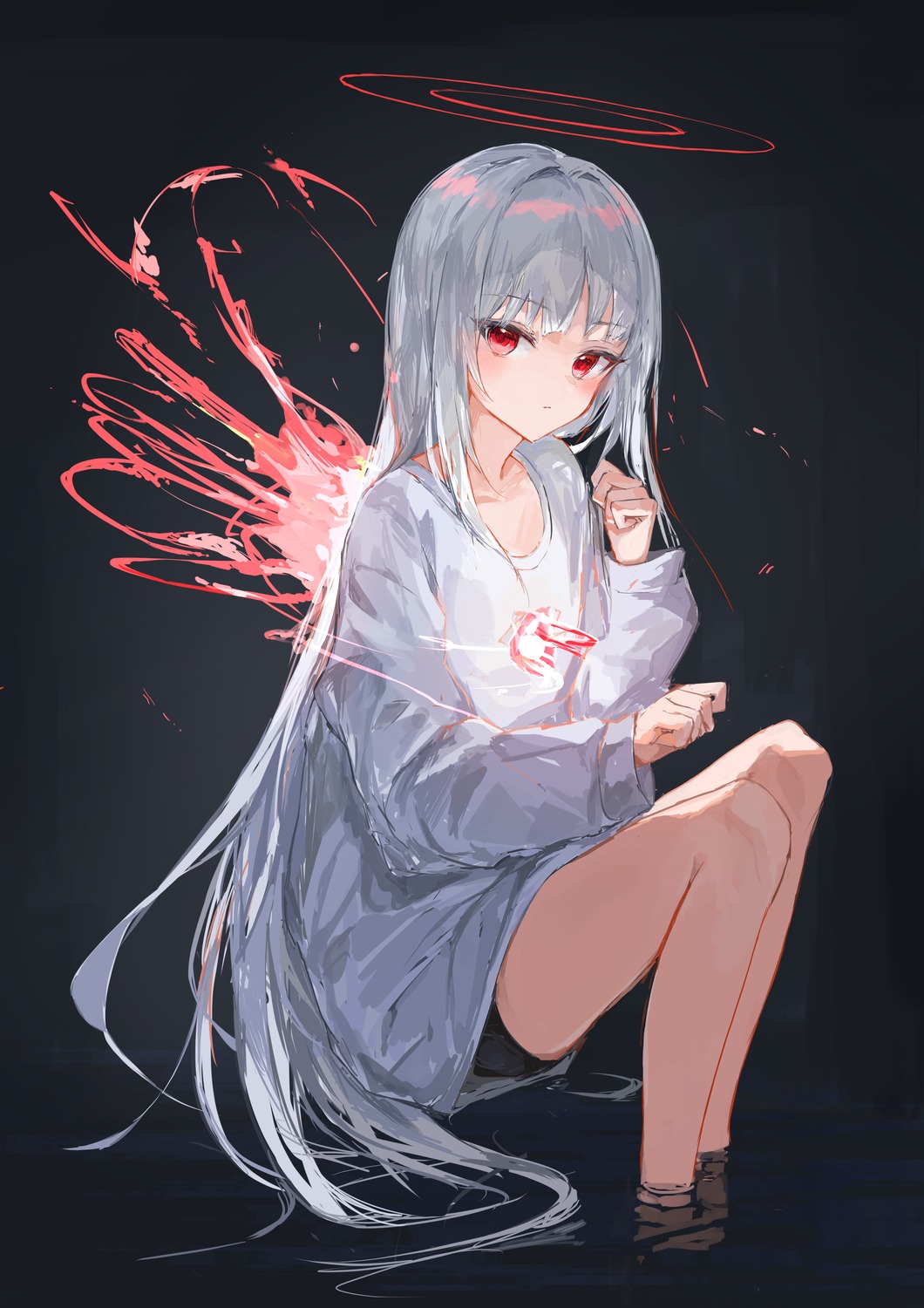 angel, ichika_(ichika87), wet, wings