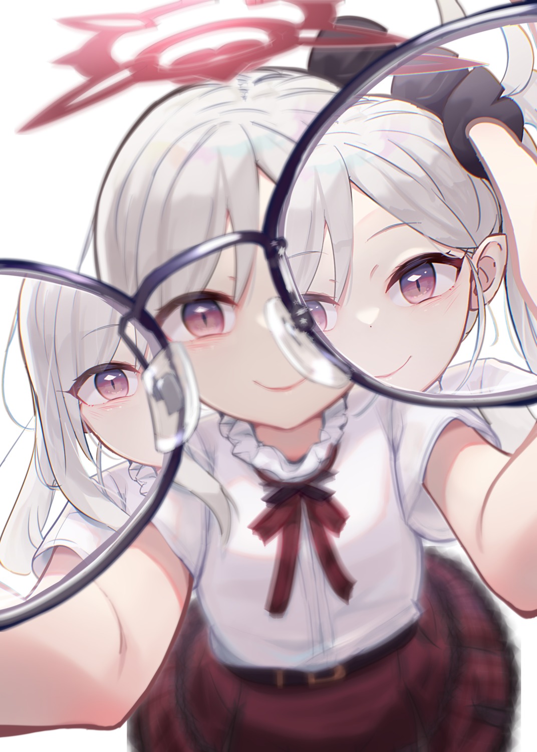 asagi_mutsuki, blue_archive, halo, megane, nishi_yasuaki, seifuku