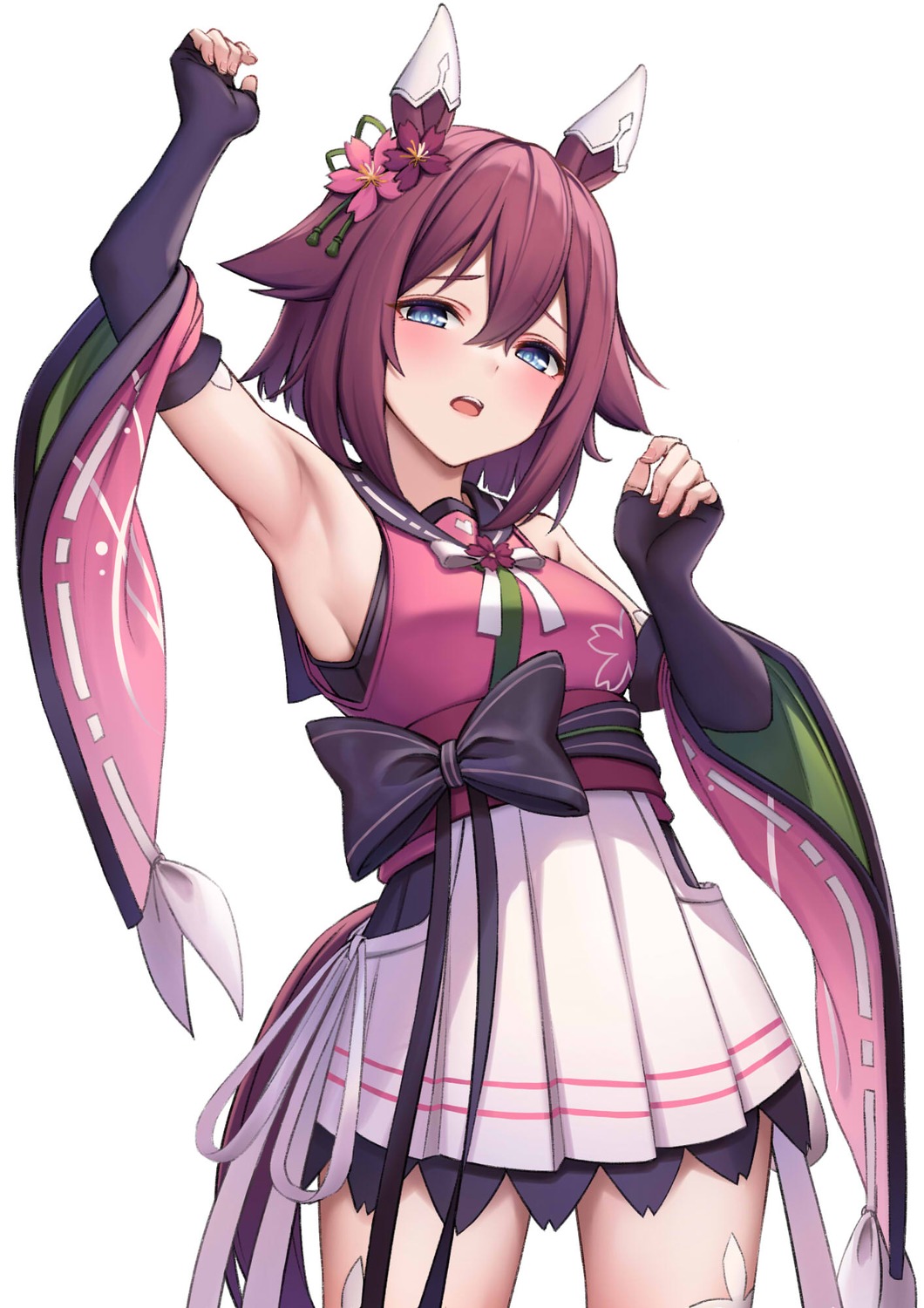 animal_ears, japanese_clothes, sakura_chiyono_o_(umamusume), tail, uma_musume_pretty_derby, ym_(distance819)