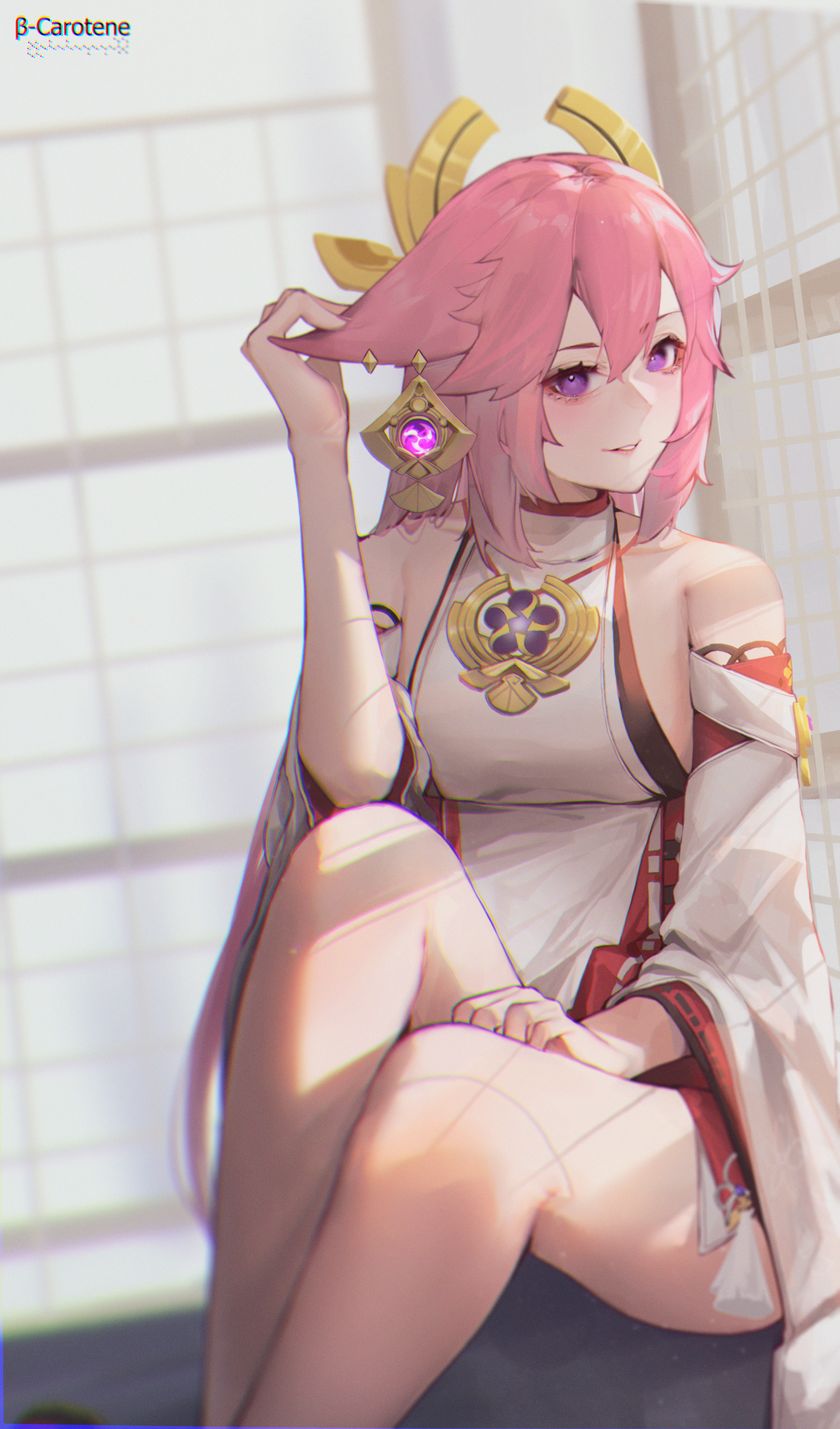 animal_ears, genshin_impact, japanese_clothes, lufi_ays, yae_miko