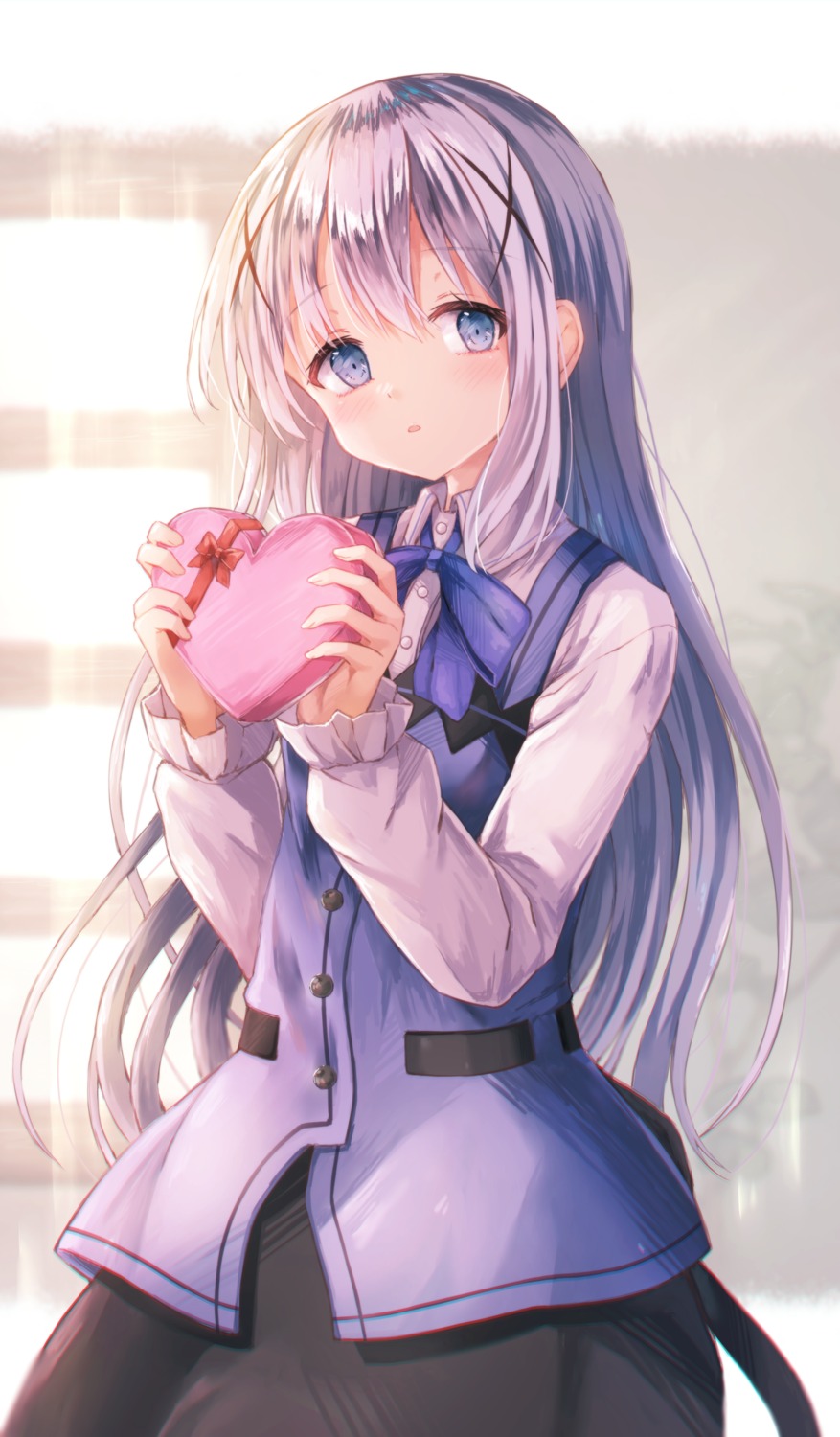 gochuumon_wa_usagi_desu_ka?, kafuu_chino, kyuupura, tail, valentine, waitress