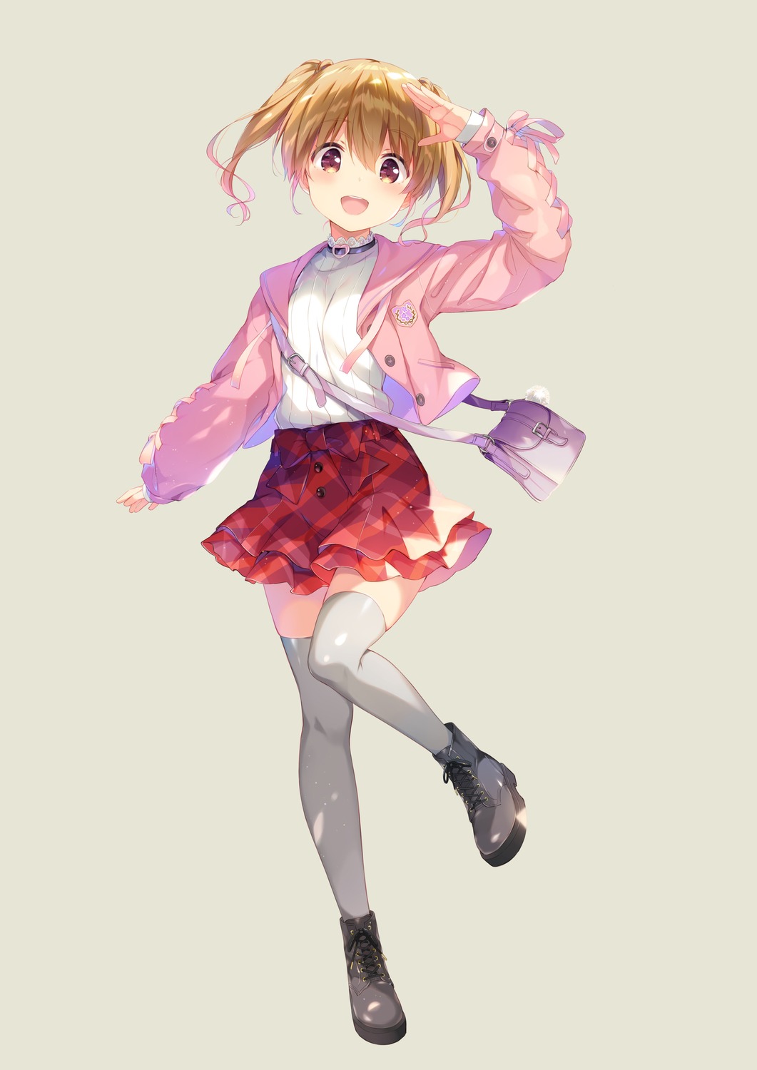 idoly_pride, kawasaki_sakura, qp:flapper, thighhighs