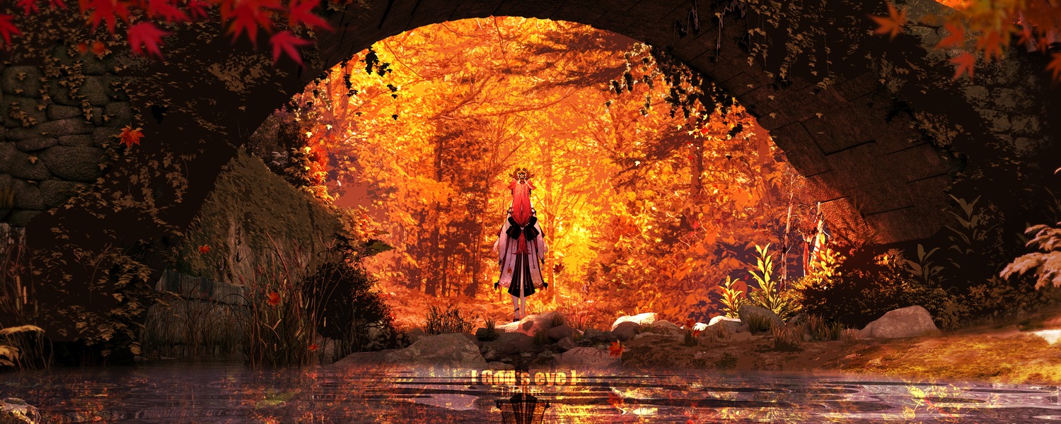 animal_ears, genshin_impact, japanese_clothes, landscape, lifeline_(a384079959), yae_miko