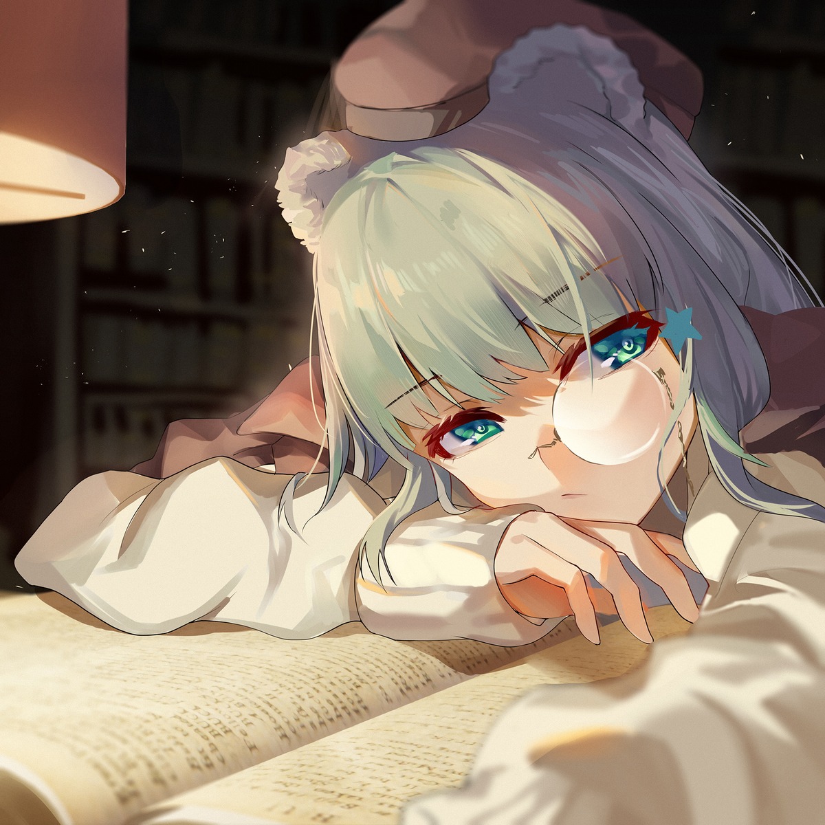 animal_ears, arknights, hongbaise_raw, istina_(arknights), megane