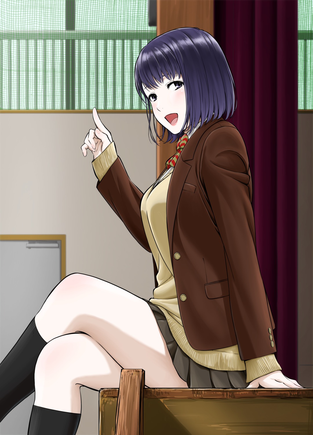 kakitama, seifuku, sweater