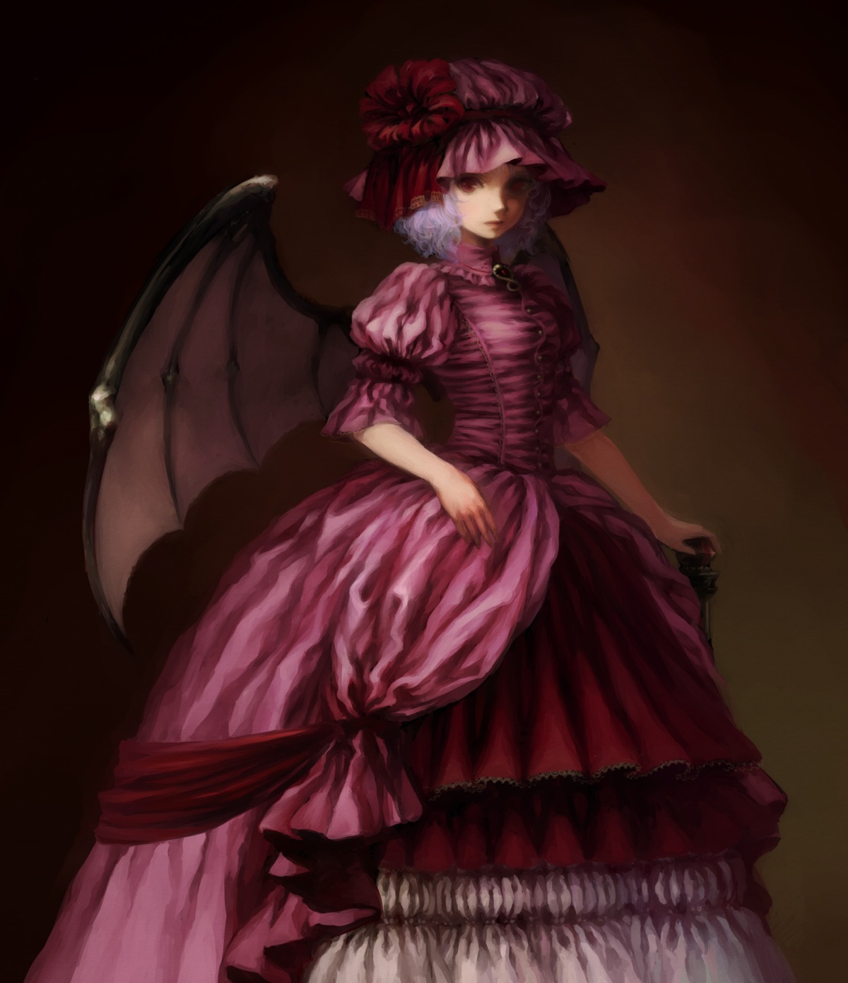 dress, egawa_satsuki, remilia_scarlet, touhou, wings