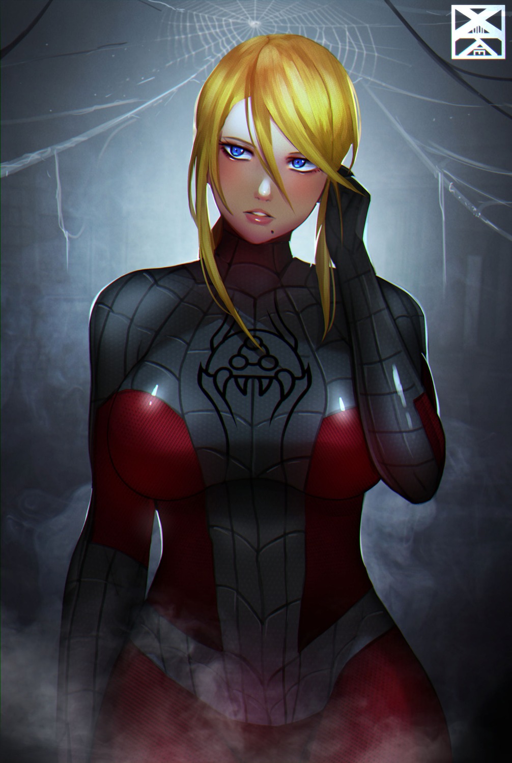 bodysuit, marvel, metroid, metroid_(creature), samus_aran, spiderman, spiderman_(character), xuuikie_ashe