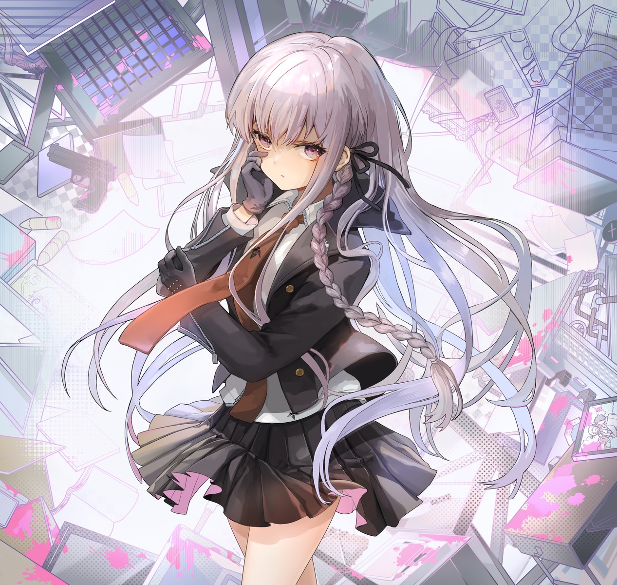 dangan-ronpa, kirigiri_kyouko, luli_ovo, seifuku