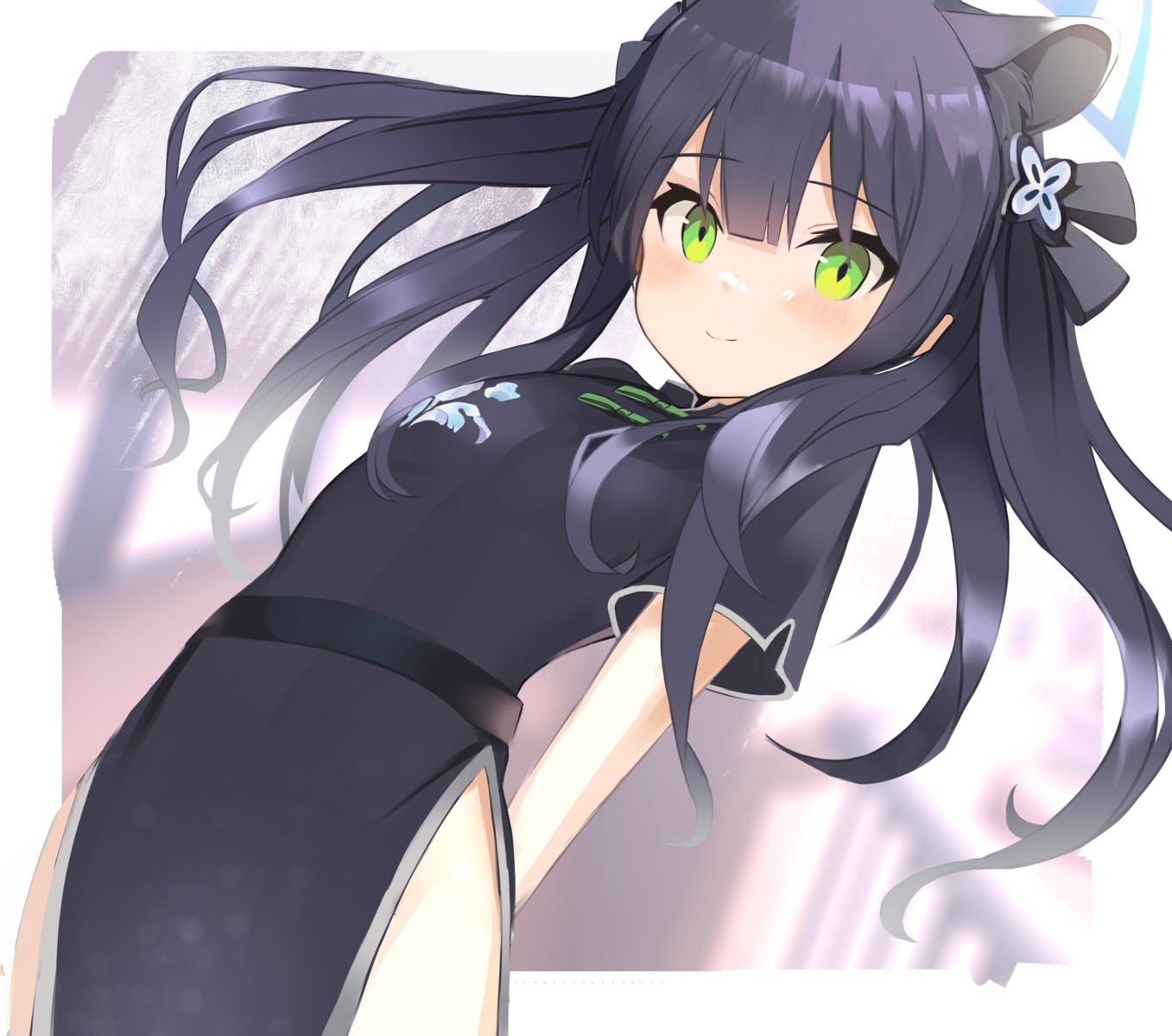 animal_ears, blue_archive, chinadress, darudana, halo, sunohara_shun