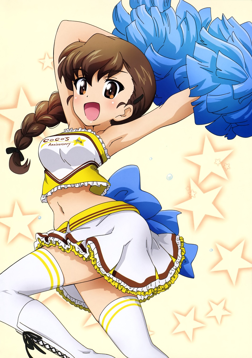 cheerleader, girls_und_panzer, kanau, rukuriri, thighhighs
