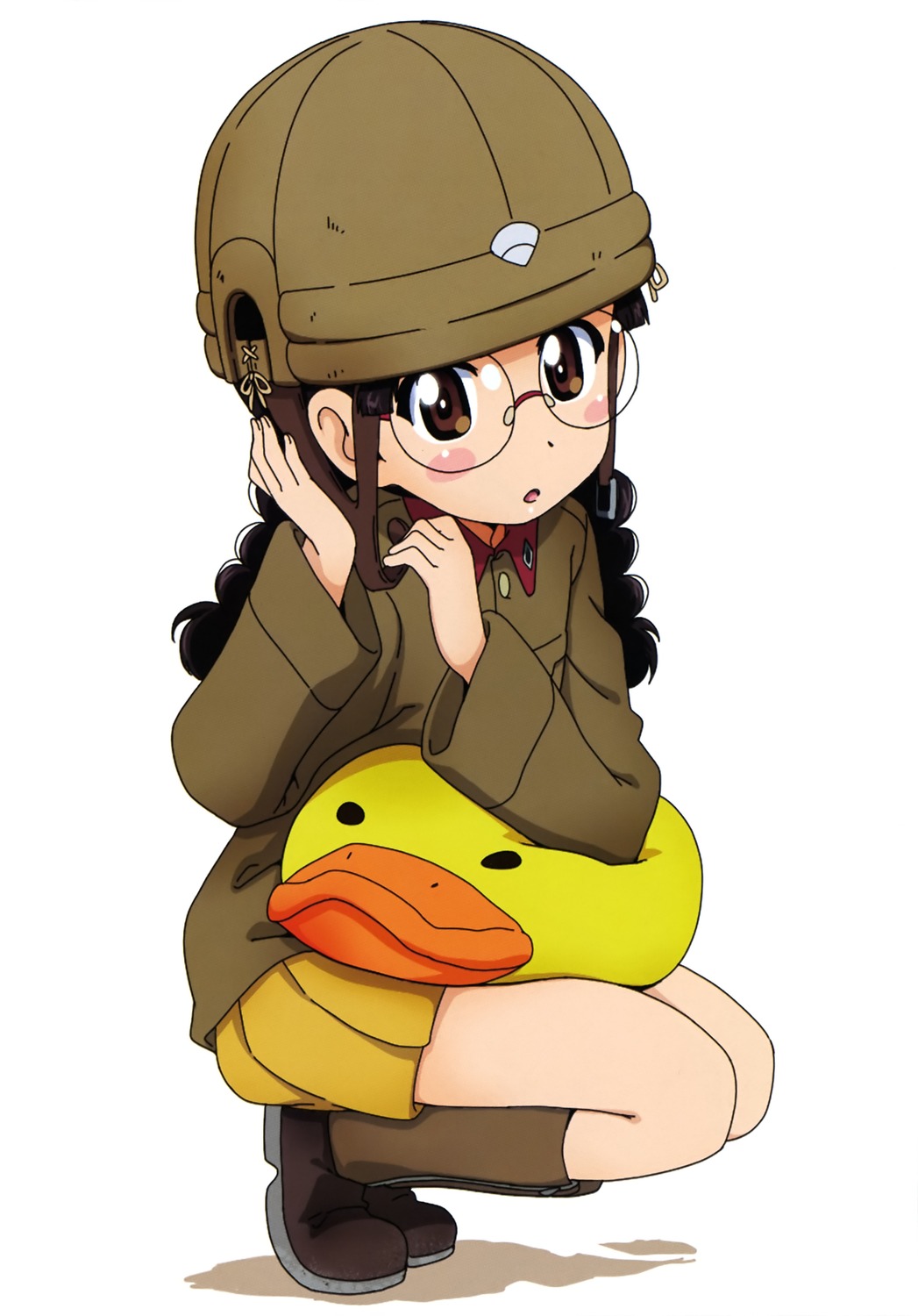fukuda_haru, girls_und_panzer, kanau, megane, uniform