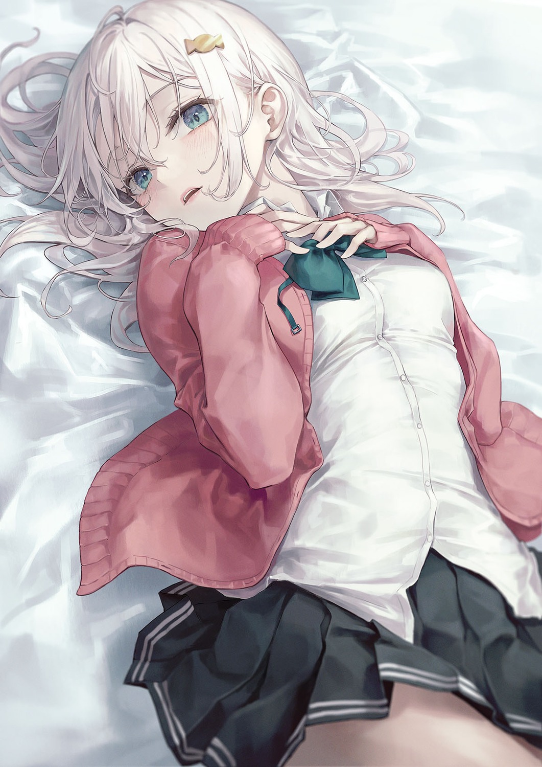 roha, seifuku, shimotsuki-san_wa_mob_ga_suki, shimotsuki_shiho, sweater