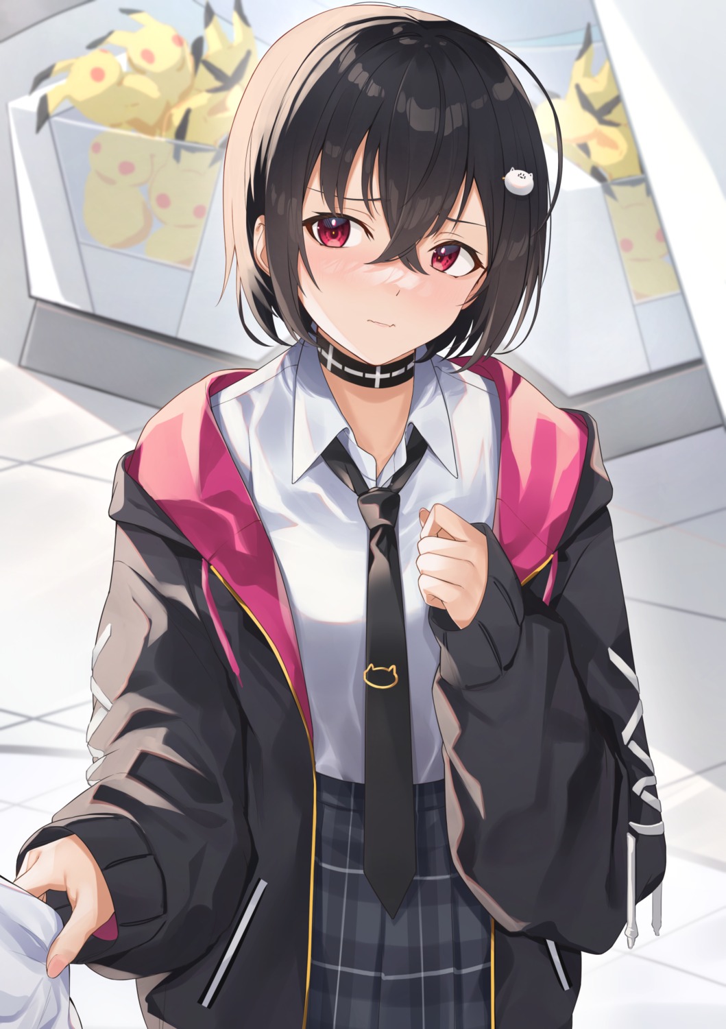 crossover, pikachu, pokemon, seifuku, tapioka_(oekakitapioka)