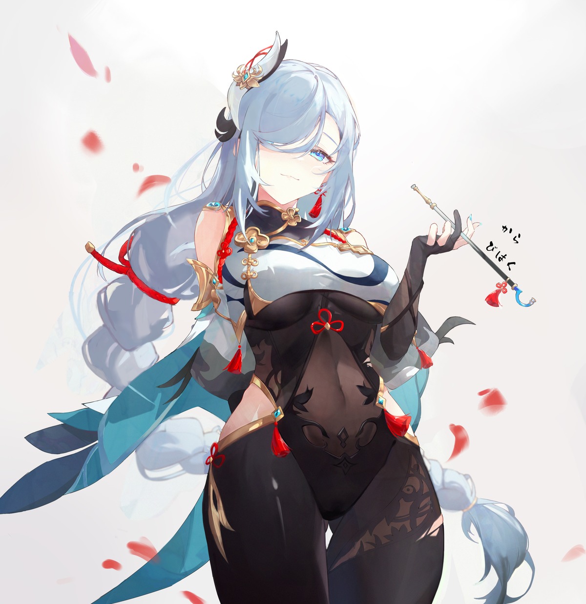 asian_clothes, bodysuit, genshin_impact, mei_bai, shenhe