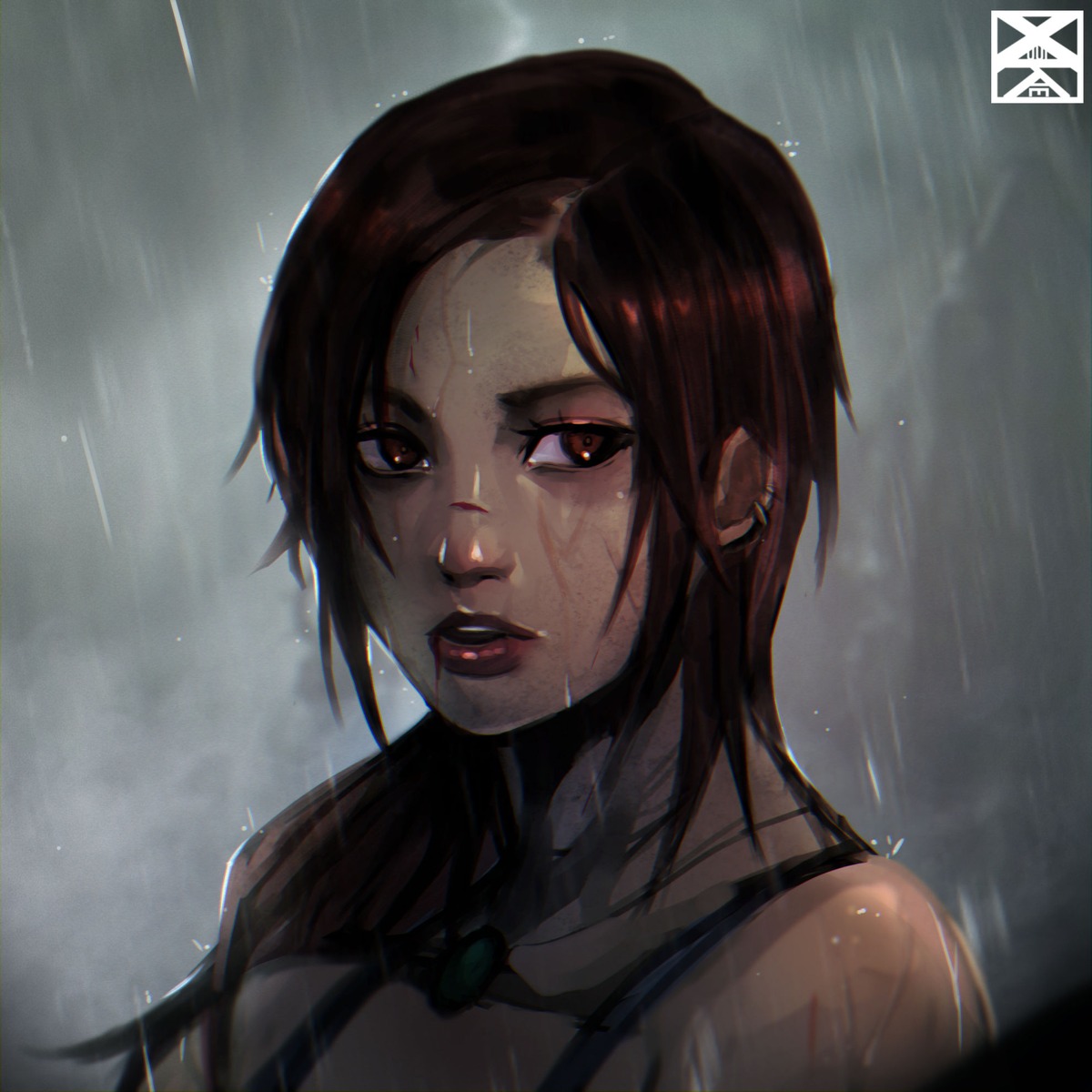 lara_croft, tomb_raider, wet, xuuikie_ashe