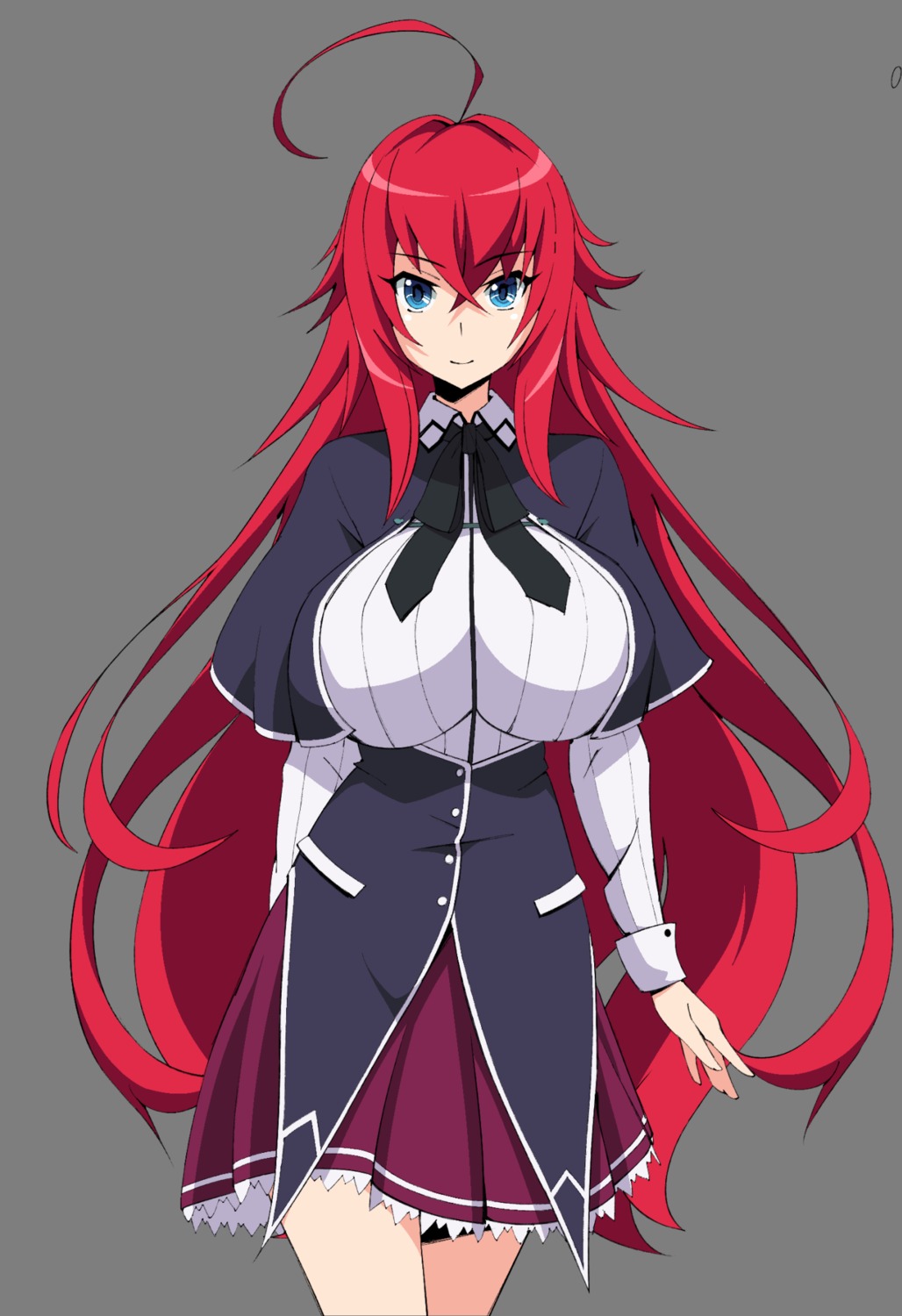 flou, highschool_dxd, rias_gremory, seifuku, transparent_png