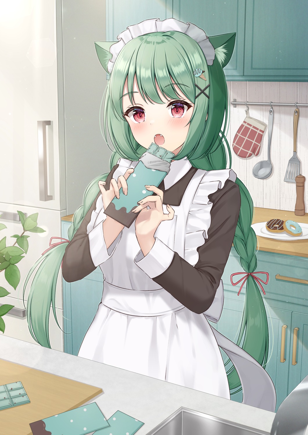 animal_ears, maid, nekomimi, yukiunag1