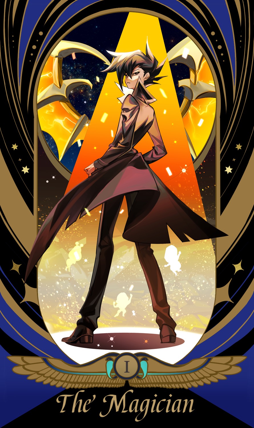 male, manjoume_jun, ssbaby, tarot, yugioh, yugioh_gx