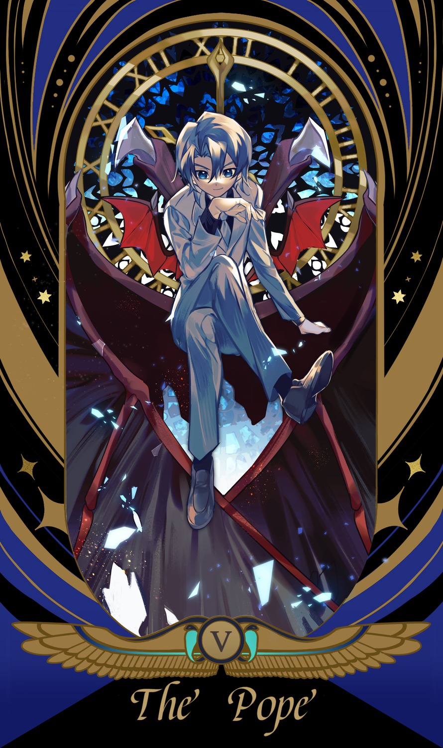 business_suit, edo_phoenix, male, ssbaby, tarot, yugioh, yugioh_gx