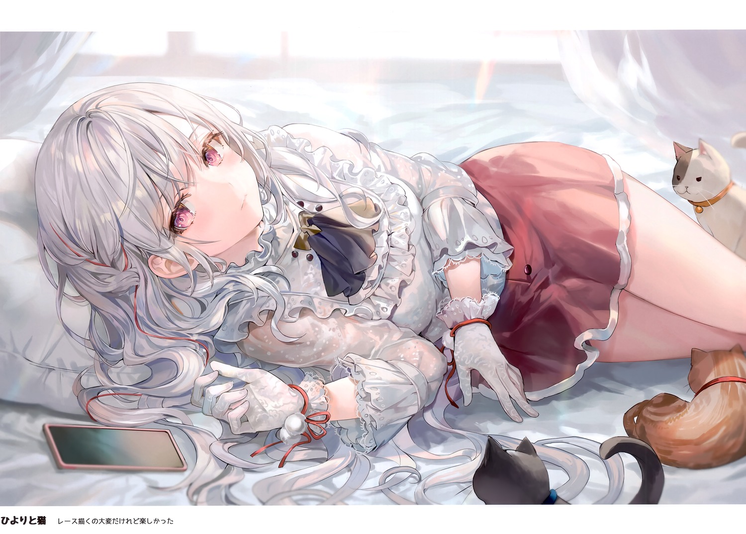 gothic_lolita, hiyori_(momoko), lolita_fashion, momoko_(momopoco), neko, sashimi_necoya, see_through