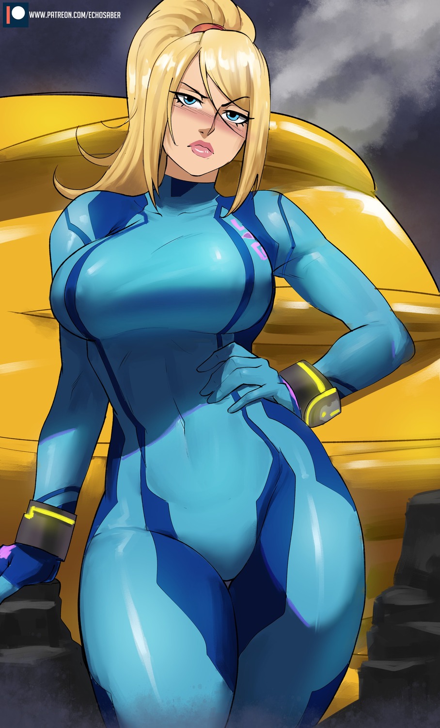 bodysuit, echo_saber, metroid, samus_aran
