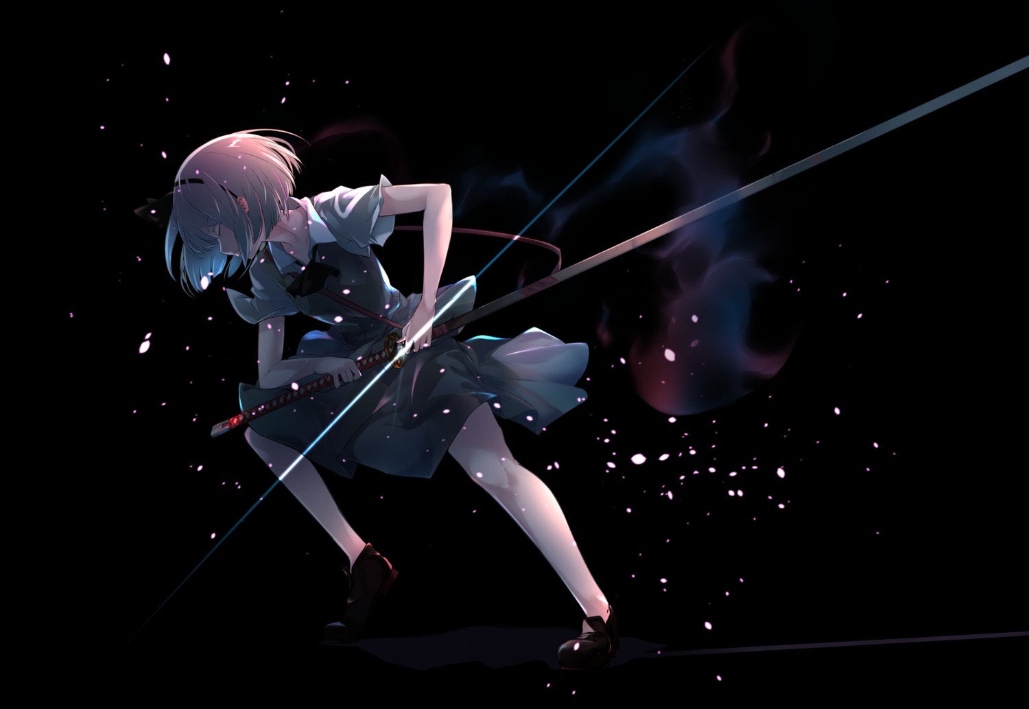 aritsuno, konpaku_youmu, myon, seifuku, sword, touhou