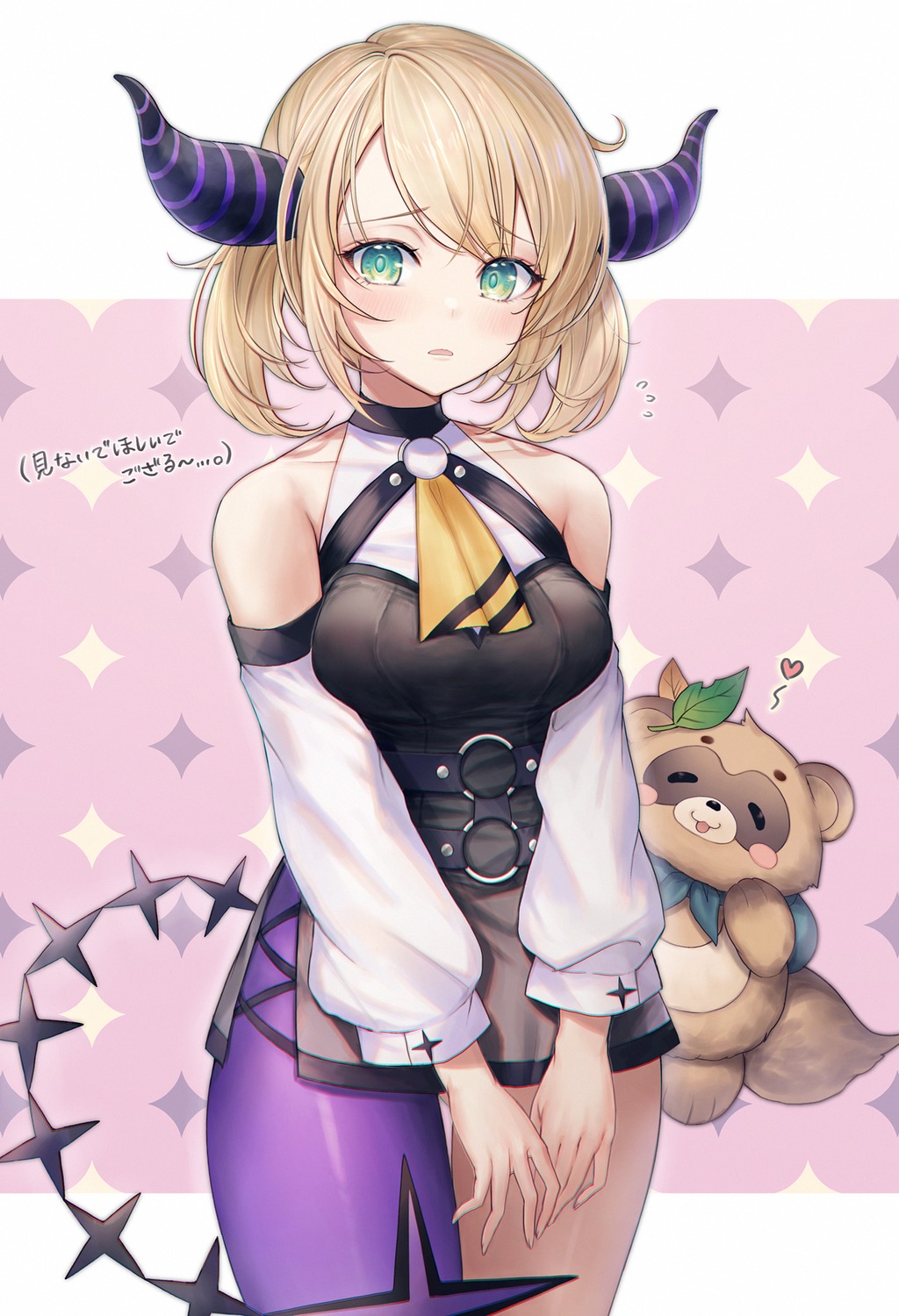 cosplay, hololive, horns, kazama_iroha, la+_darknesss, mirukurim, tail, thighhighs