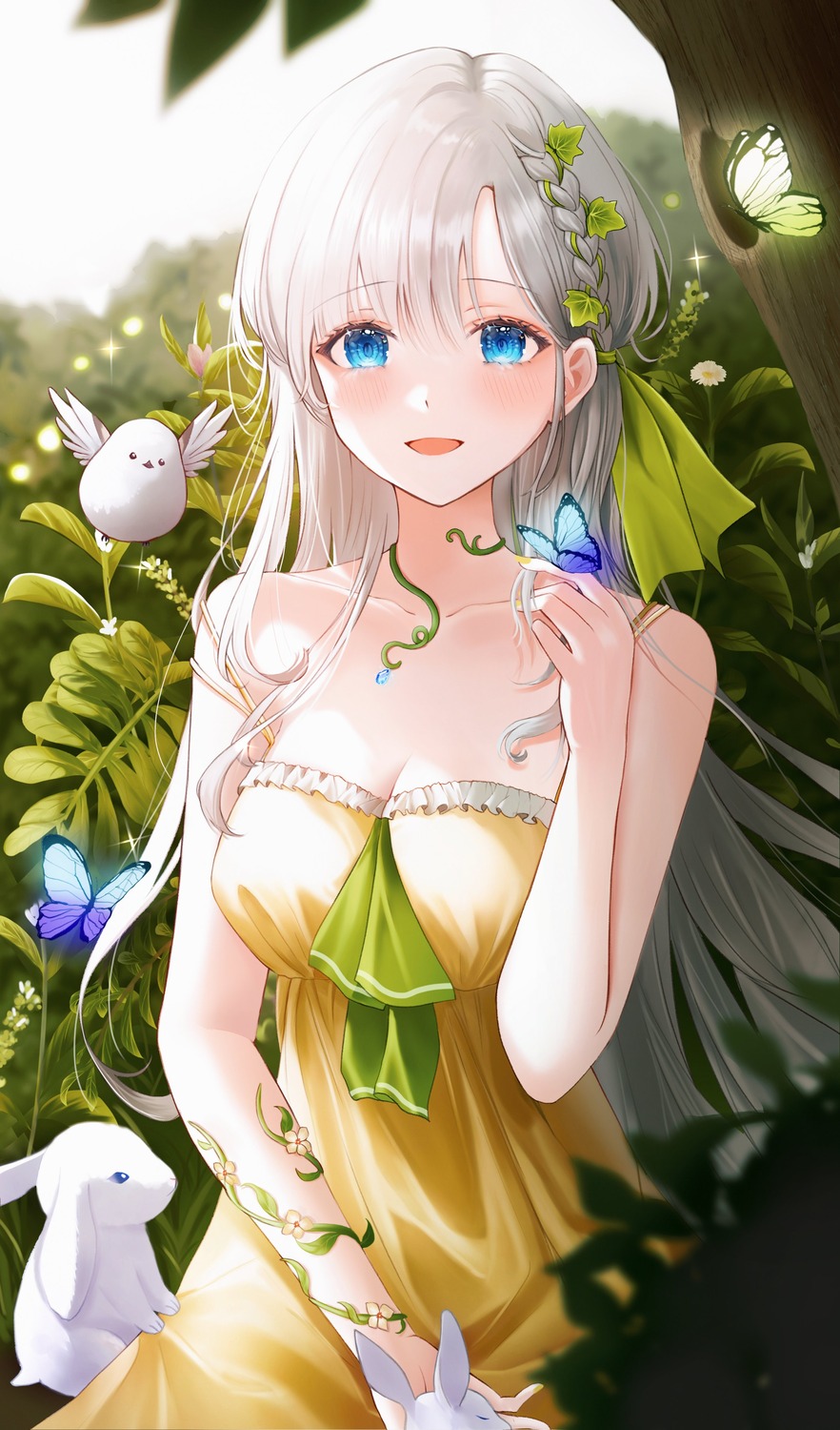 cleavage, dress, hini_ni, summer_dress