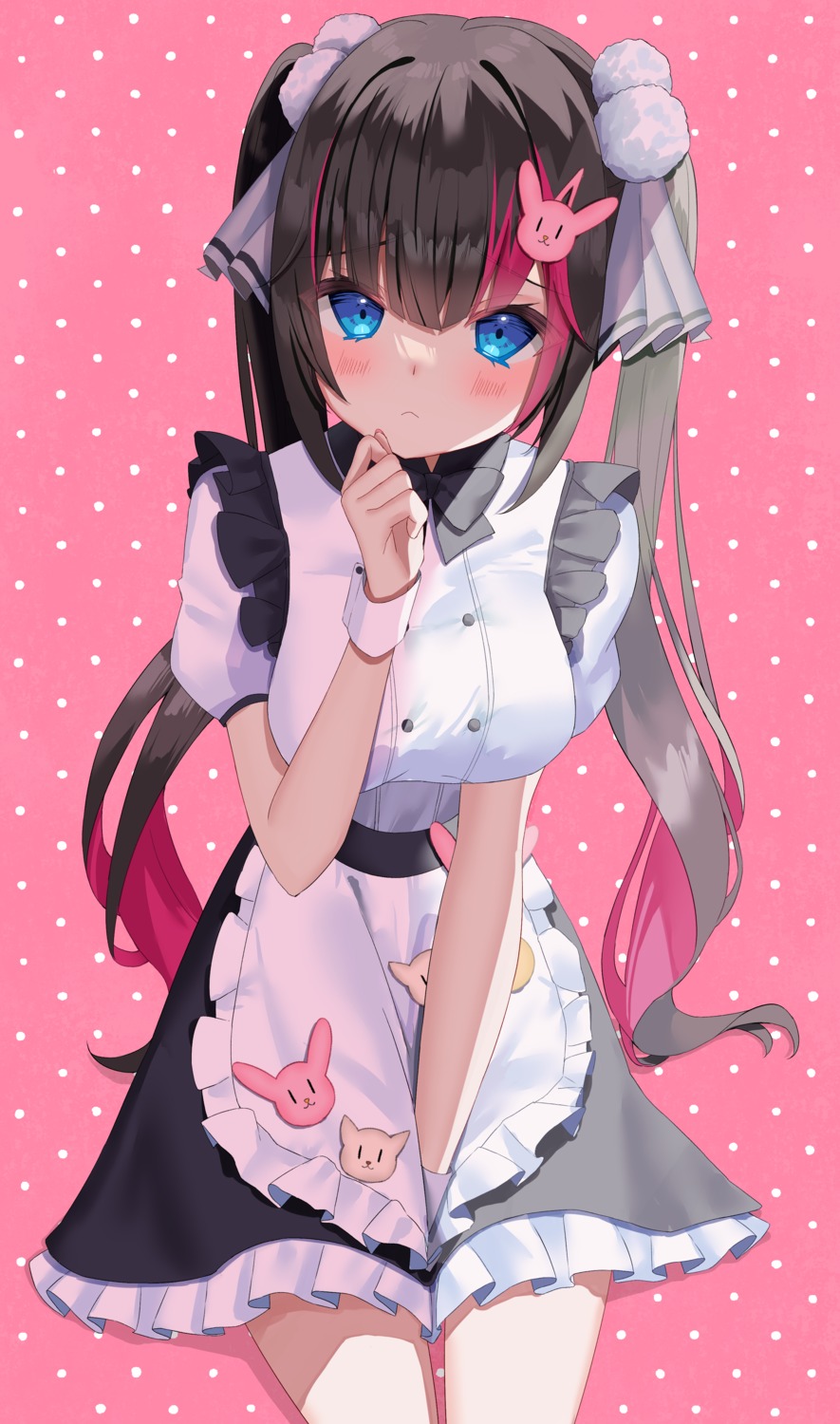 indie_virtual_youtuber, maid, ototoki_error, sinobi_illust