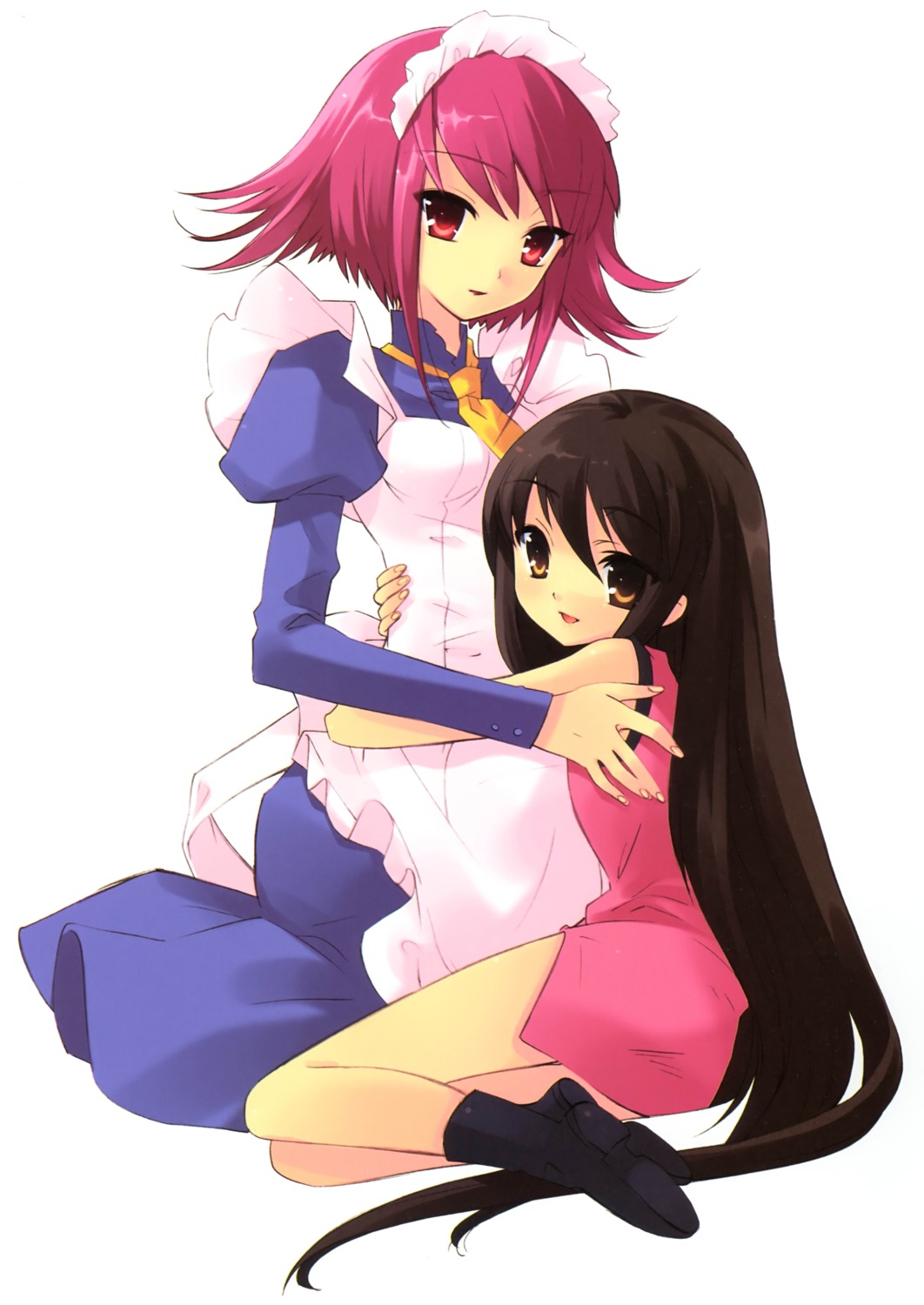 dress, ito_noizi, maid, scanning_resolution, screening, shakugan_no_shana, shana, wilhelmina_carmel