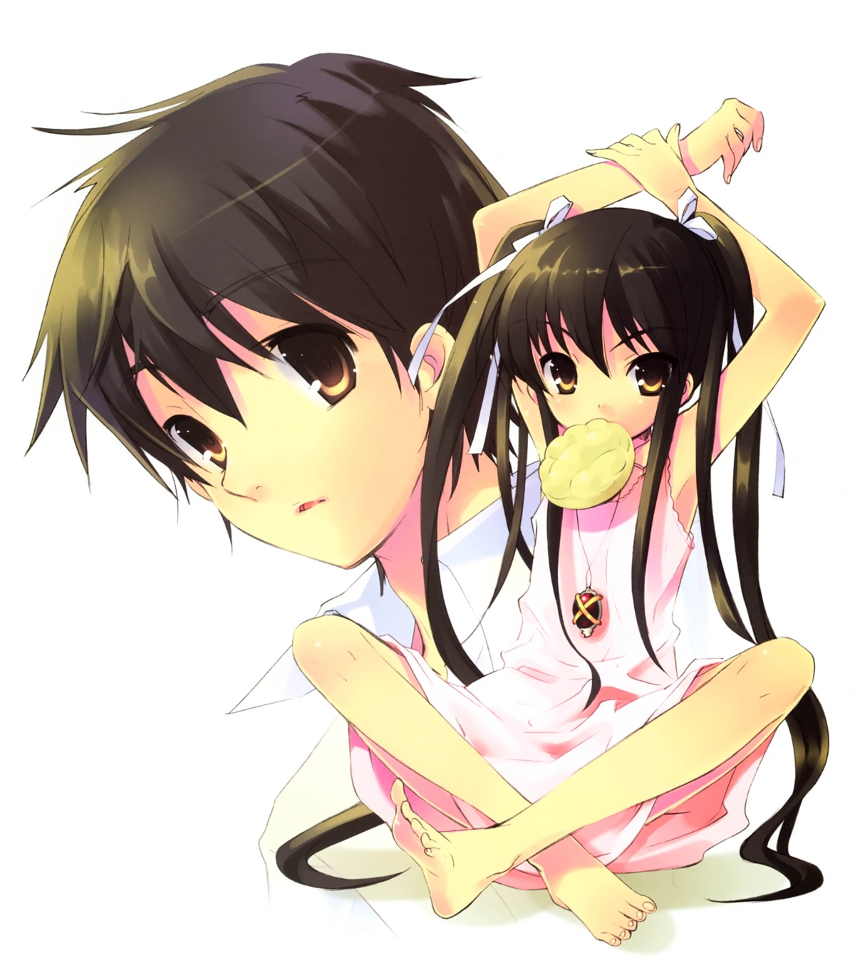 dress, feet, ito_noizi, sakai_yuuji, scanning_resolution, screening, shakugan_no_shana, shana