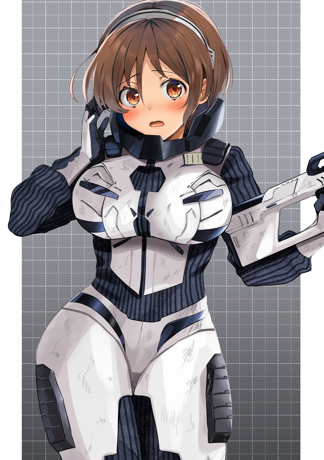 bodysuit, kantai_collection, natori_(kancolle), weapon, yunamaro