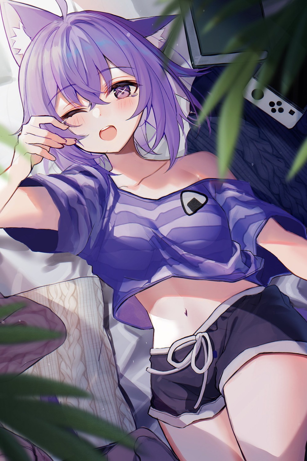 animal_ears, hololive, hololive_gamers, kawachi_rin, nekomata_okayu, nekomimi