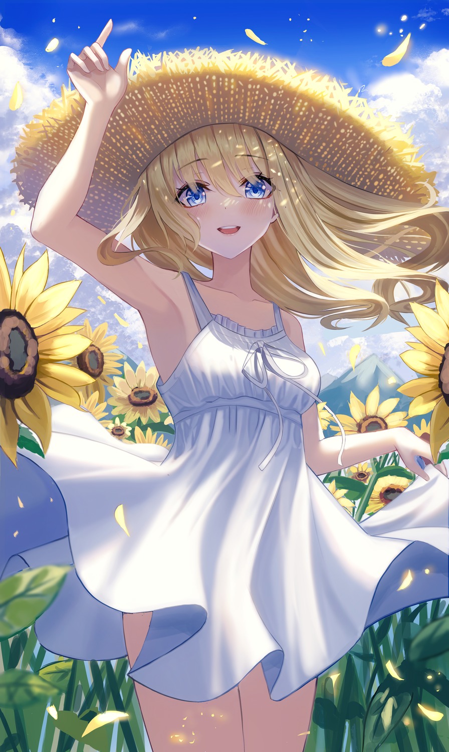 dress, poise, skirt_lift, summer_dress