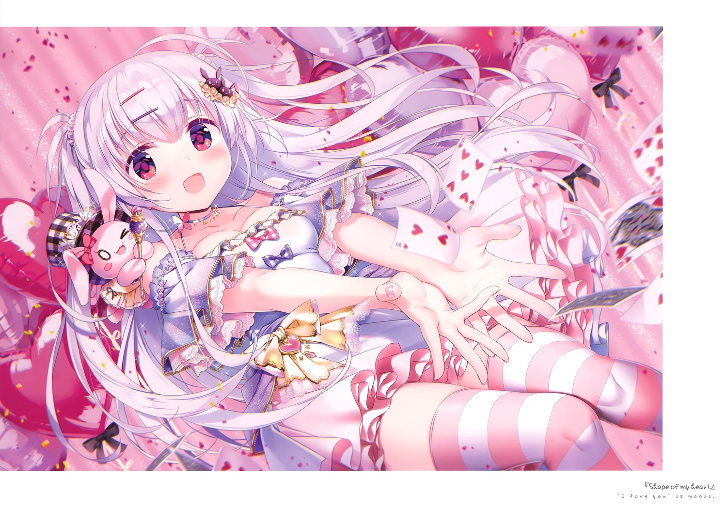 dress, kimishima_ao, no_bra, silk_(kimishima_ao), thighhighs